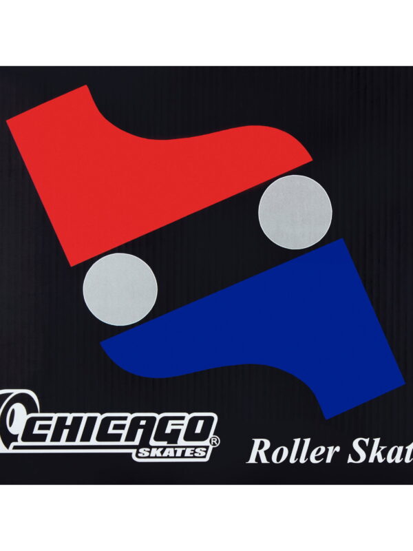 Chicago Mens’ Bullet Speed Skates Black Classic Quad Roller Skate, Size 4