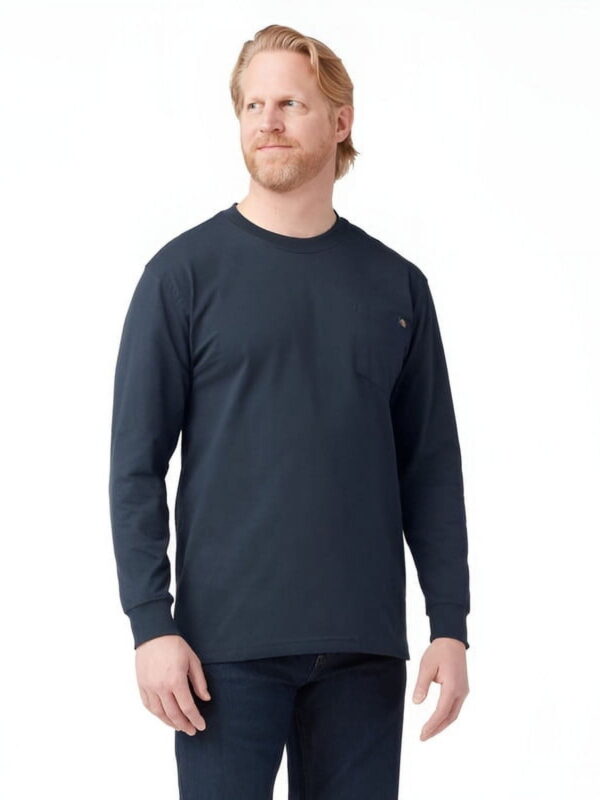 Dickies Men's and Big Men's Long Sleeve Heavyweight Pocket T-Shirt