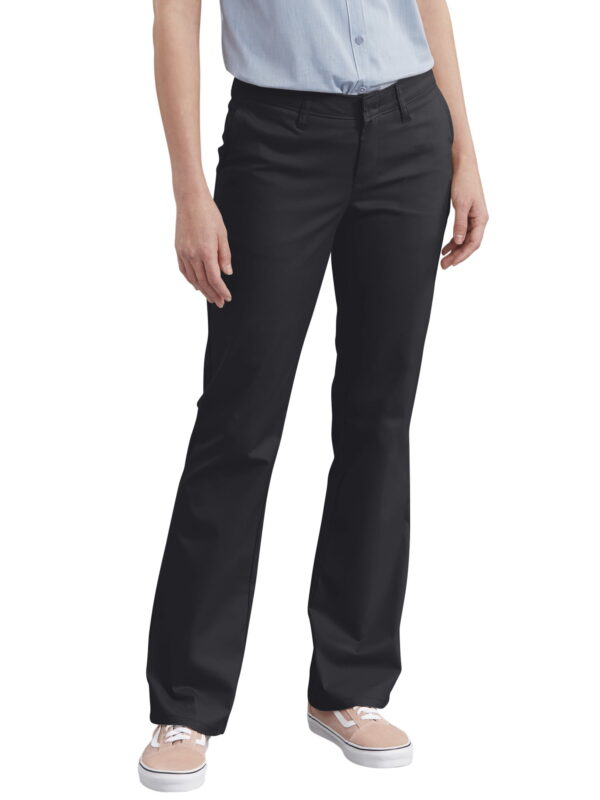 Dickies Women's Slim Fit Boot Cut Stretch Twill Pant