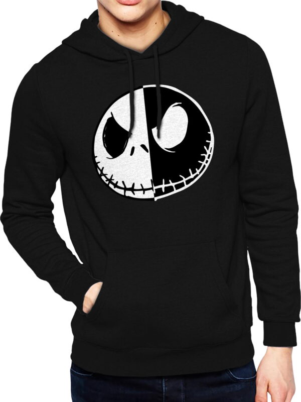 Disney Nightmare Before Christmas Men's and Big Men's Jack Pullover Fleece Hoodie Sweatshirt, Sizes S-3XL