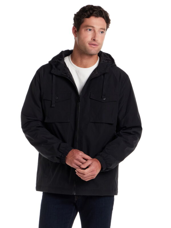 Frontier Threads Men's Lined Poly Memory Hooded Safari Jacket