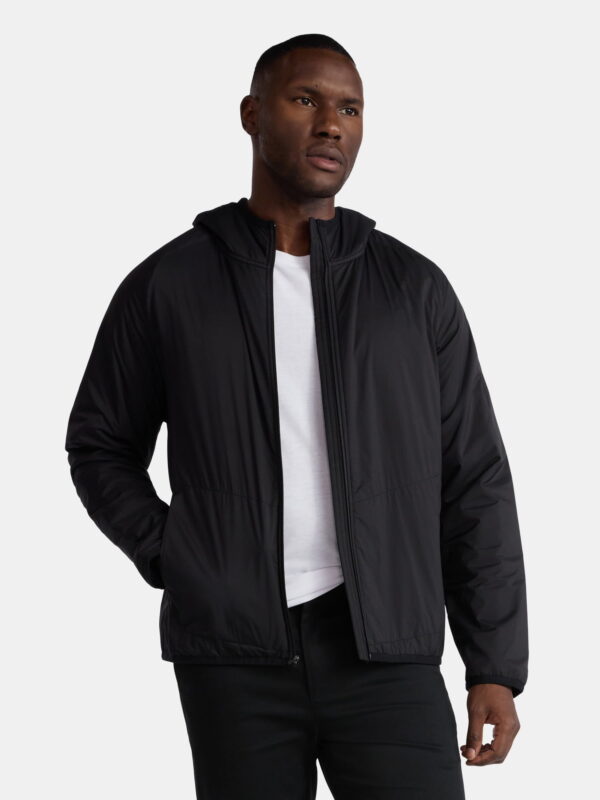 George Men's and Big Men's Lightweight Insulated Hooded Nylon Jacket, Sizes S-3XL