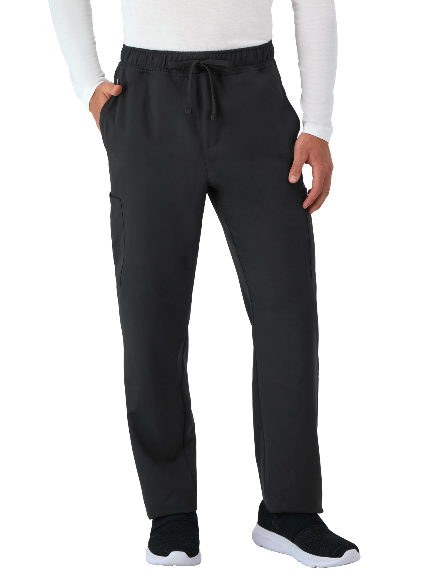 Hanes Men's Comfort Fit Scrubs Drawstring Straight-Leg Pants, Sizes up-to 3X