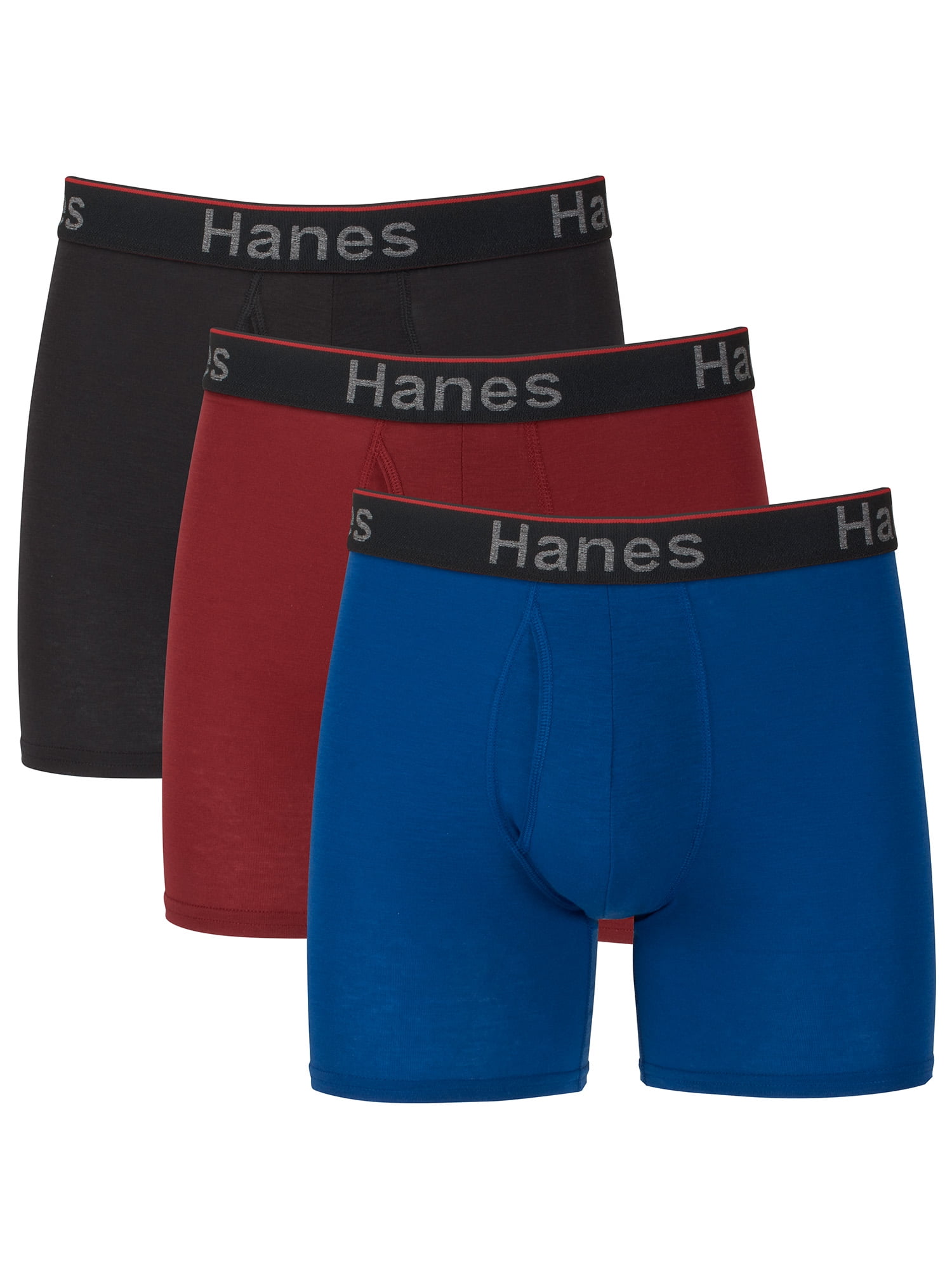 Hanes Men's Comfort Flex Fit Total Support Pouch Boxer Briefs, 3 Pack