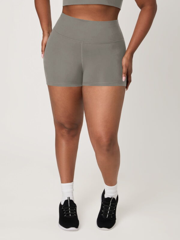 Hanes Moves Women's Leak Protection Bike Shorts, 3" Cool Grey M