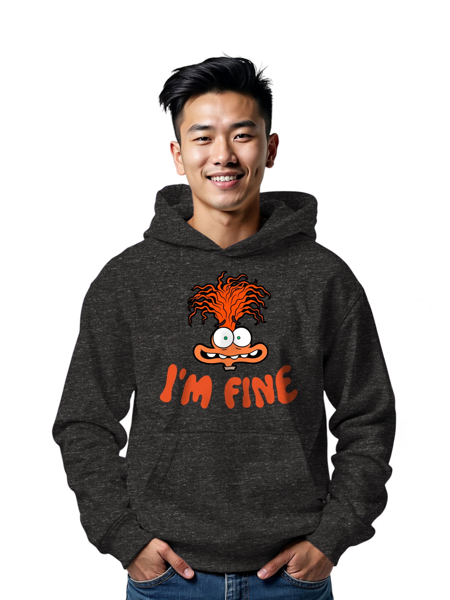 Inside Out, Men's & Big Men's Graphic Hoodie, Anxious Anxiety, Sizes XS-3XL