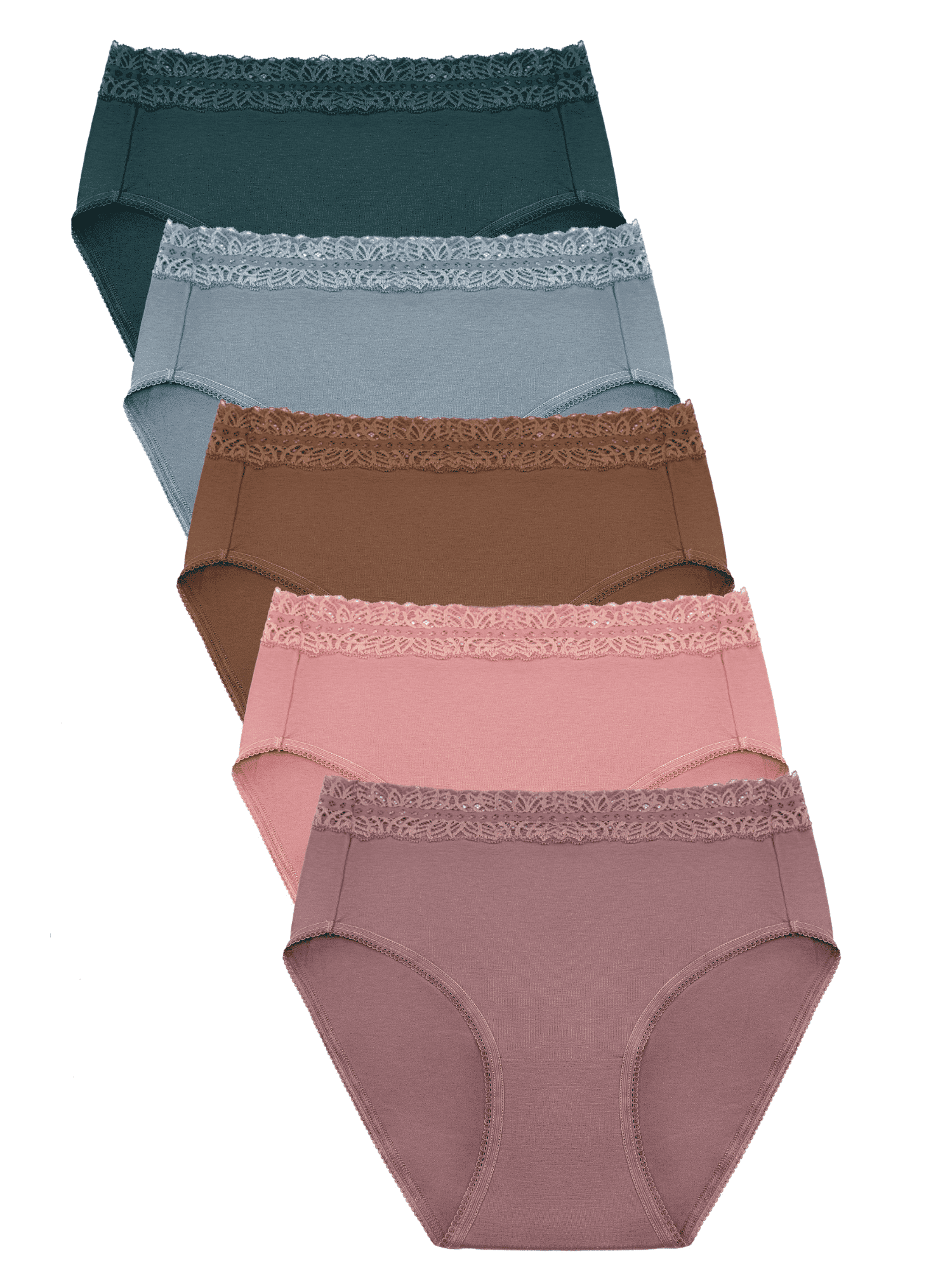 Kindred Bravely High Waist Maternity Underwear for Women and Postpartum Underwear 5 Pack (Small, Assorted Jewel Tones)