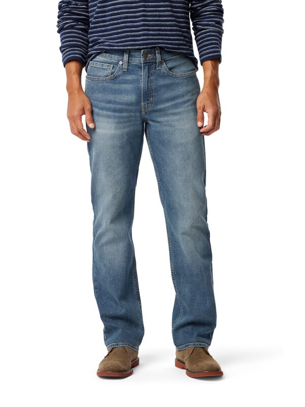 Levi Strauss Signature Men's Straight Flexible Waistband Jeans