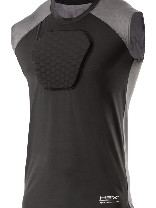 McDavid HEX Sternum Protective Shirt, Black, Adult Small