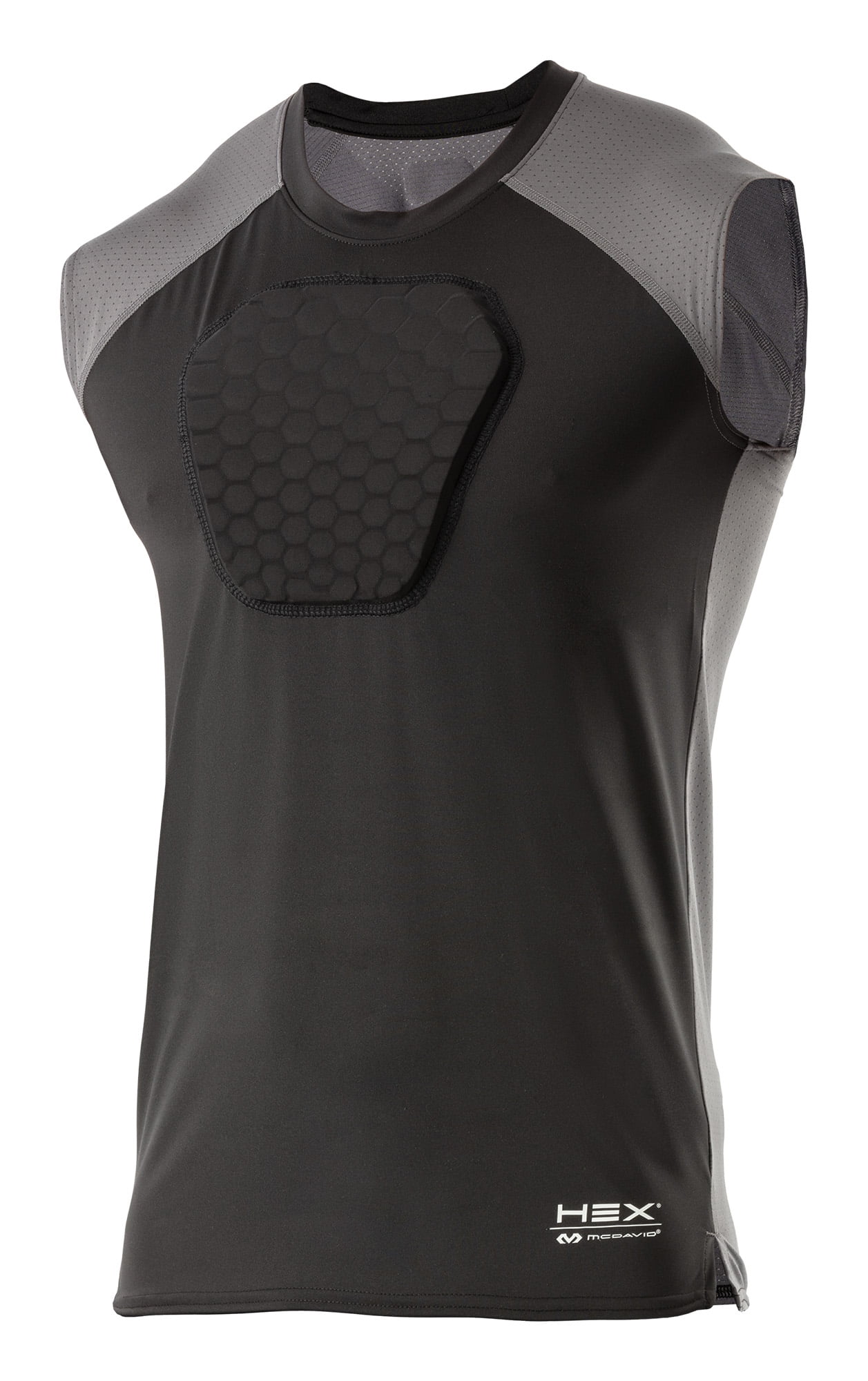 McDavid HEX Sternum Protective Shirt, Black, Adult Small