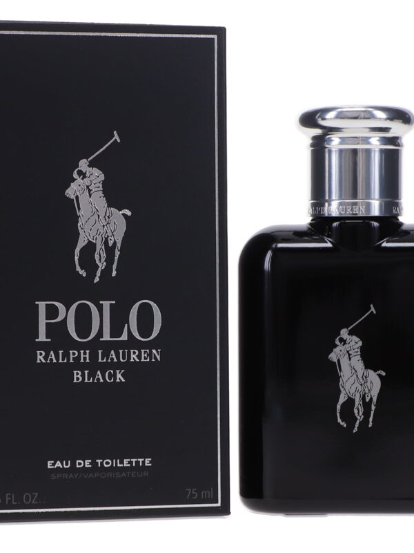 Ralph Lauren Polo Black Eau de Toilette, Cologne for Men, 2.5 fl oz