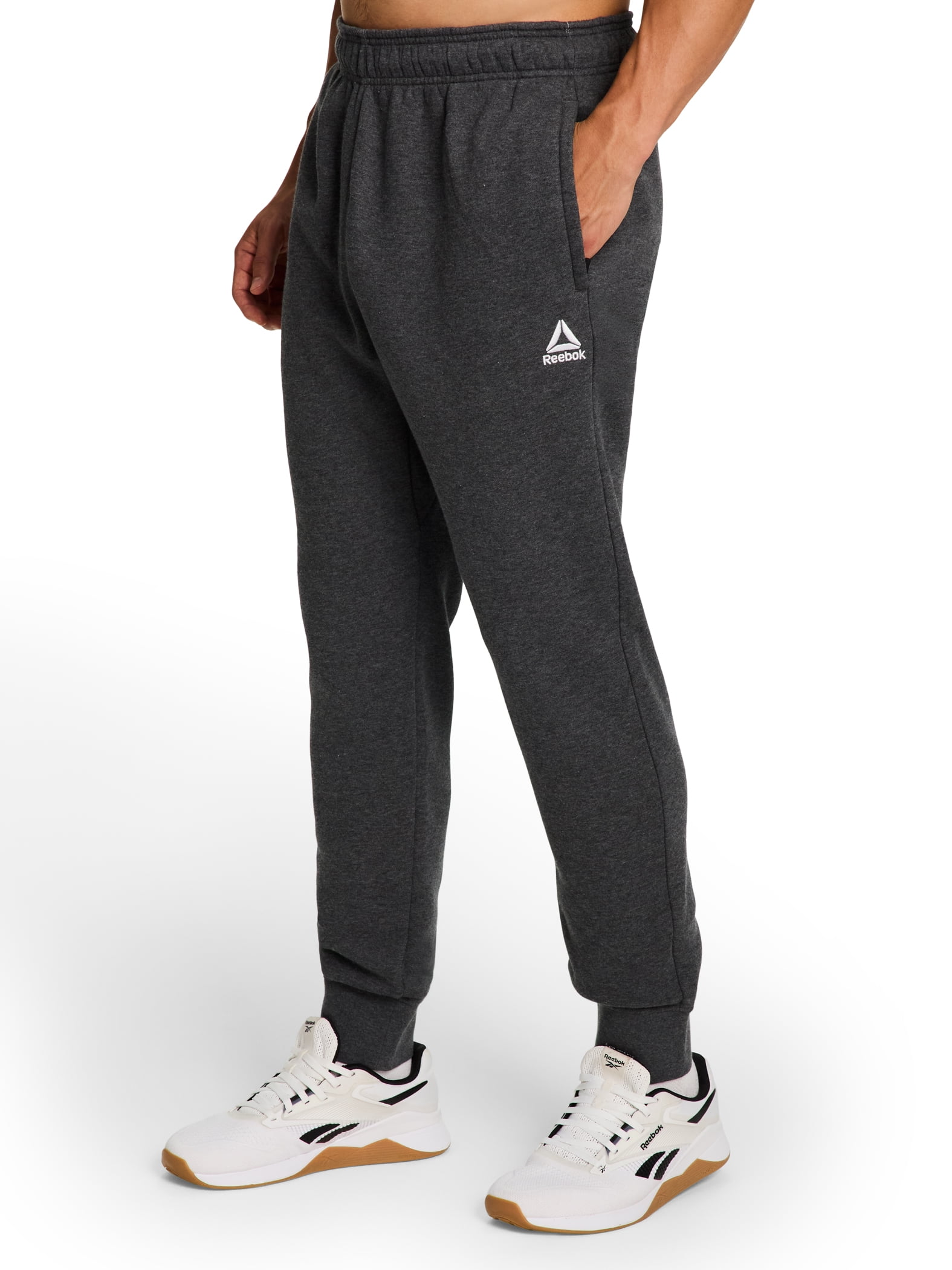 Reebok Mens and Big Mens Logo Fleece Jogger Sweatpants, Sizes XS-5XL