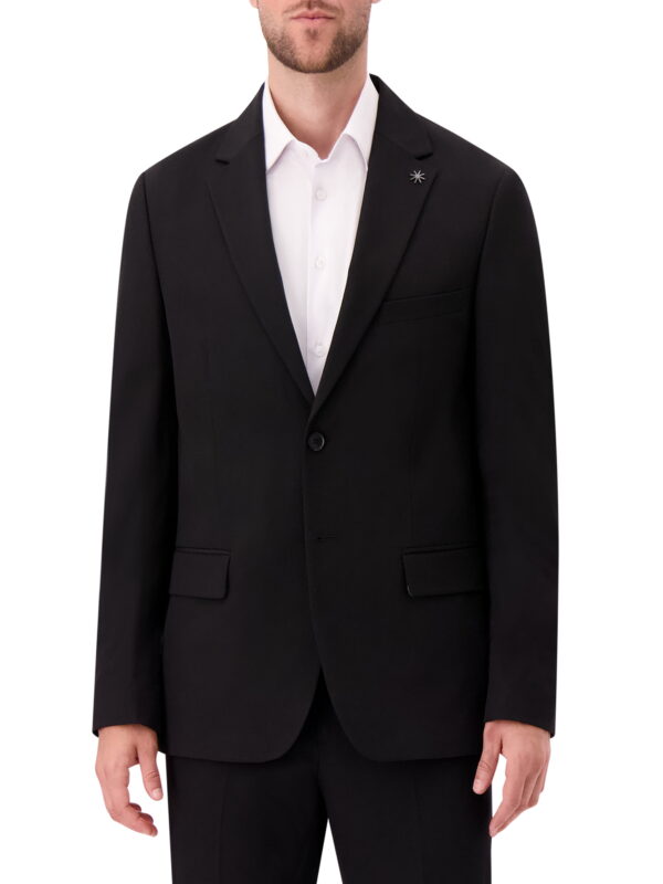 Report Collection Single Breast Full Lined Flat Pocket Woven Men's Jacket