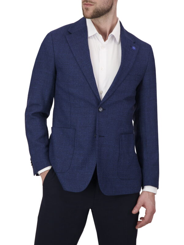 Report Collection Single Breast Full Lined Patch Pocket Wool Men's Jacket