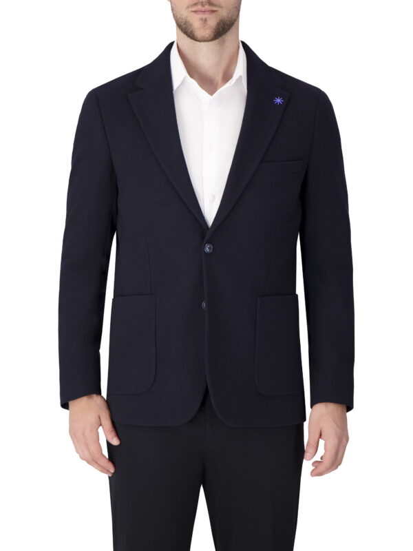 Report Collection Single Breast Full Lined Patch Pocket Woven Men's Jacket