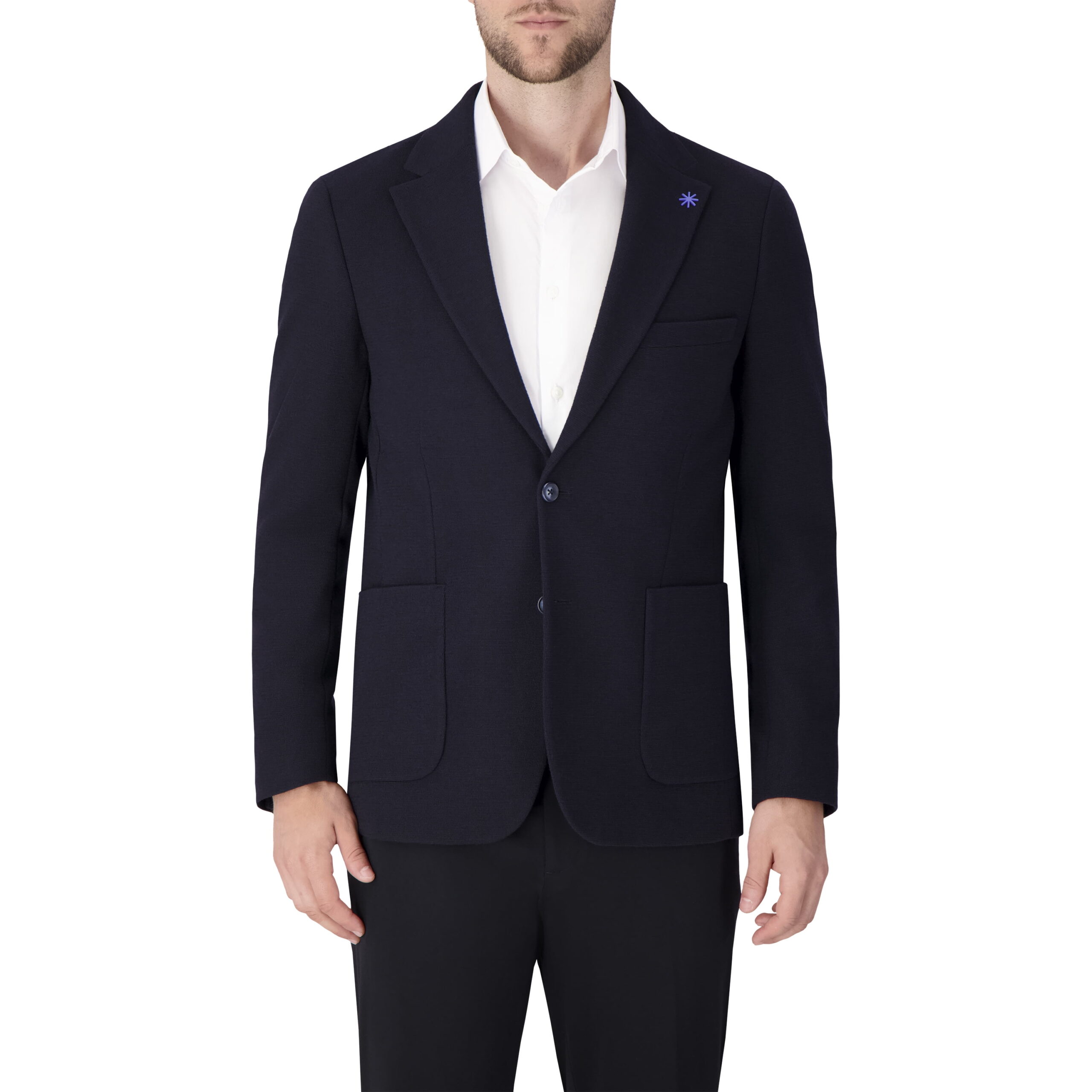 Report Collection Single Breast Full Lined Patch Pocket Woven Men's Jacket