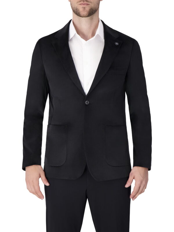 Report Collection Single Breast Full Lined Patch Pocket Woven Men's Jacket