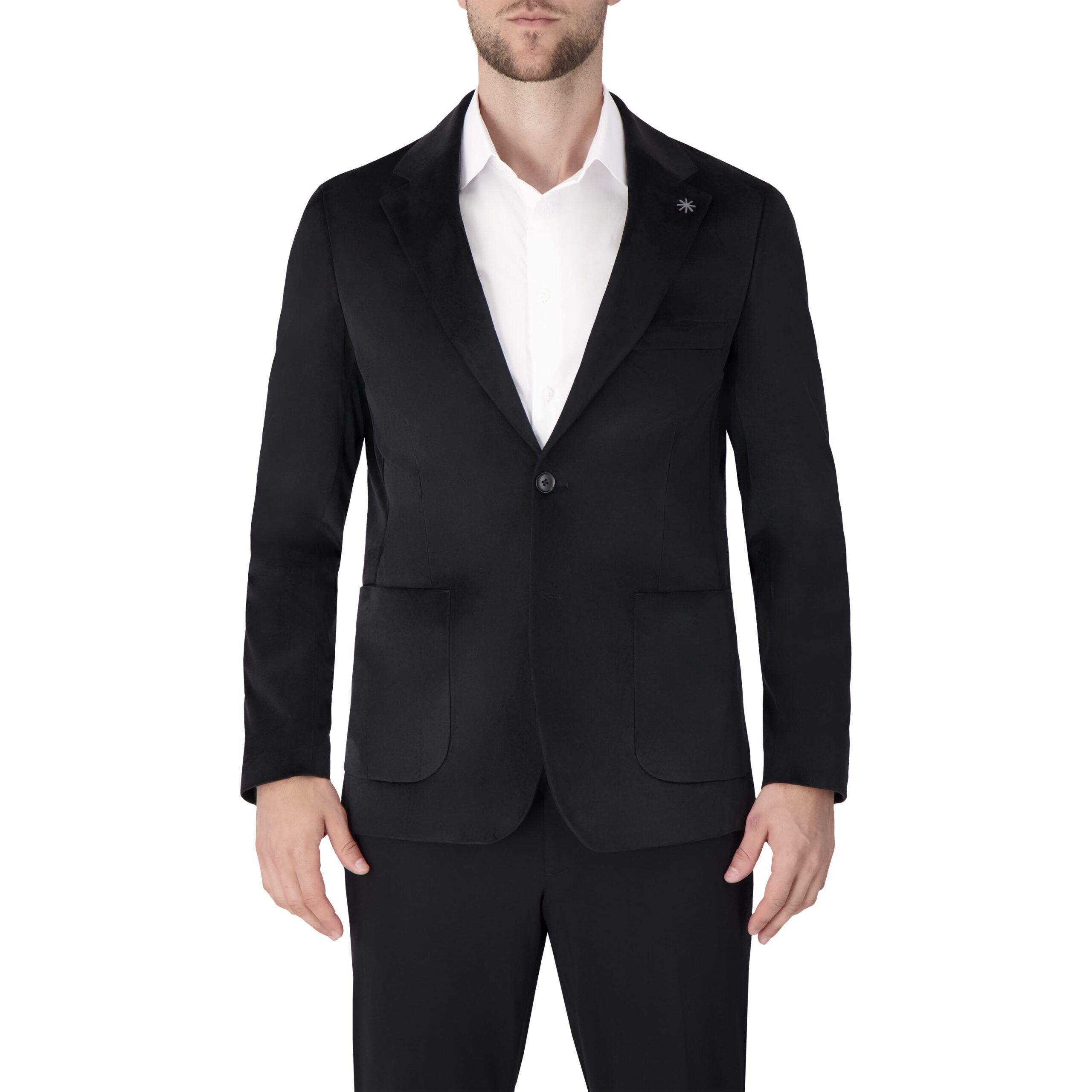 Report Collection Single Breast Full Lined Patch Pocket Woven Men's Jacket