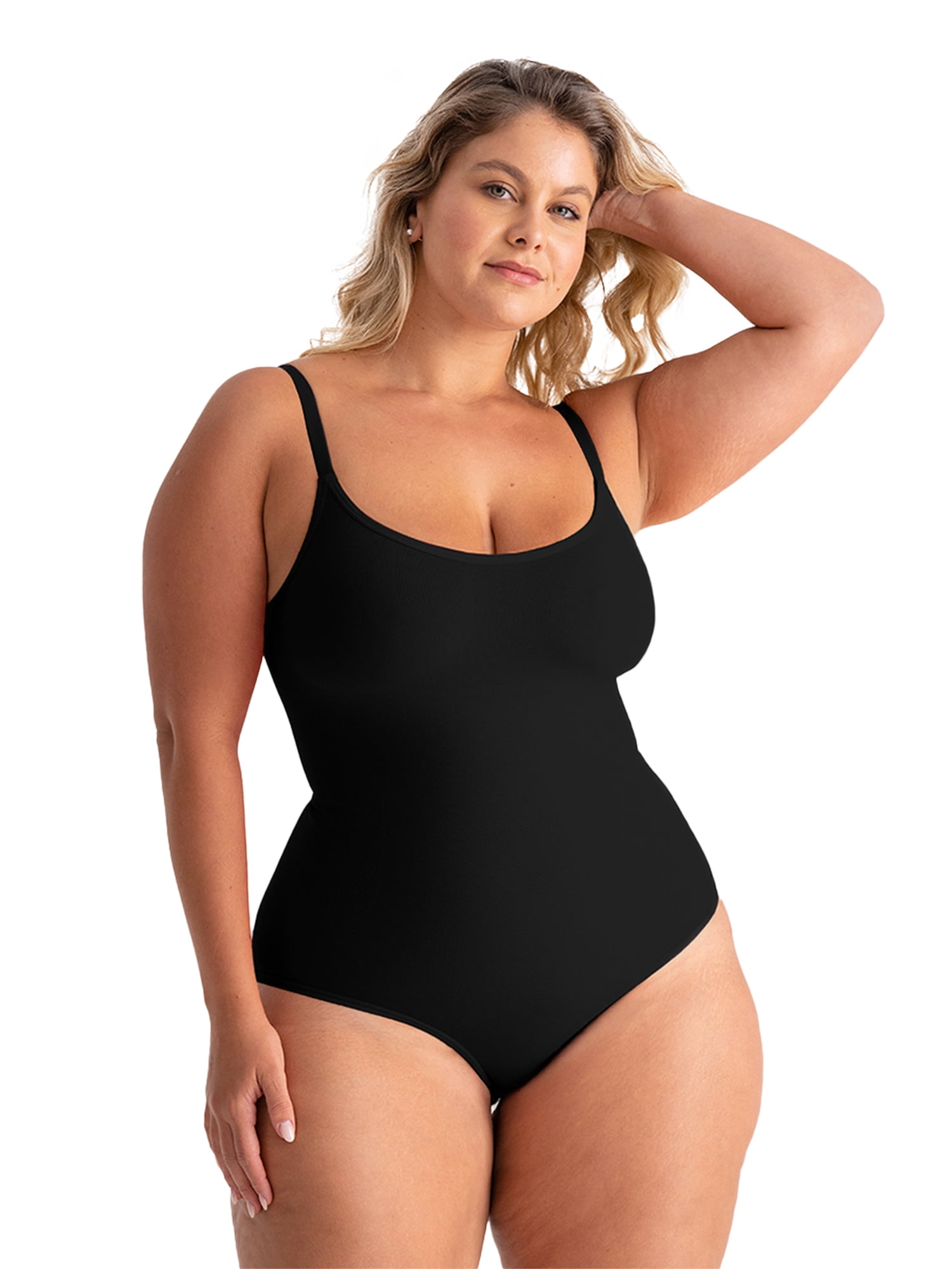 Shapermint Core Sculpting Bodysuit – Scoop Neck Smoothing Bodysuit, Seamless Shaping Fit & Comfortable Support, Sizes S–4XL