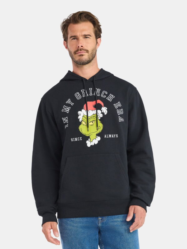 The Grinch Men's and Big Men's Era Graphic Hoodie, Sizes S-3XL