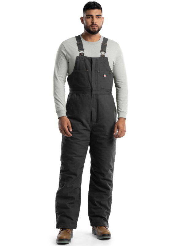 Wrangler Workwear Men's Insulated Heavy Duty Flex Duck Work Bib Overall, Size S-3XL