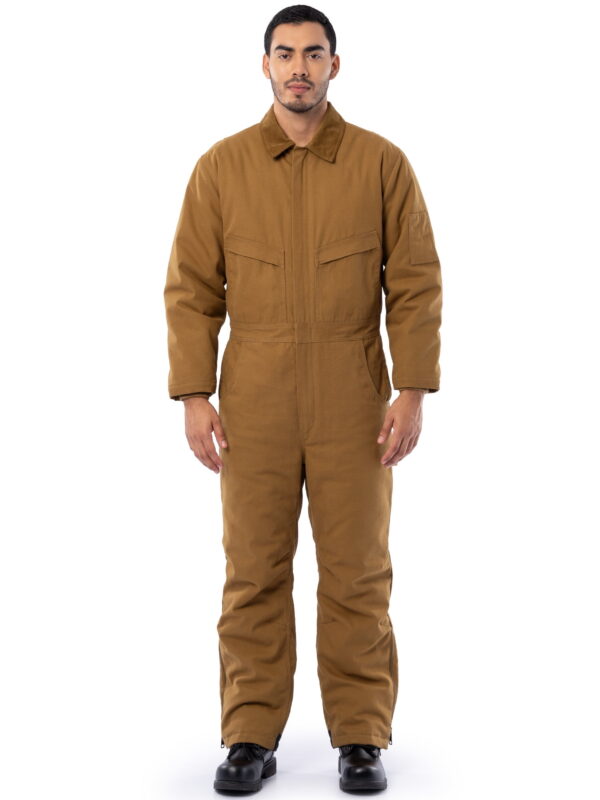 Wrangler Workwear Men's Long Sleeve Insulated Flex Duck Rugged Work Coverall, Size S-3XL