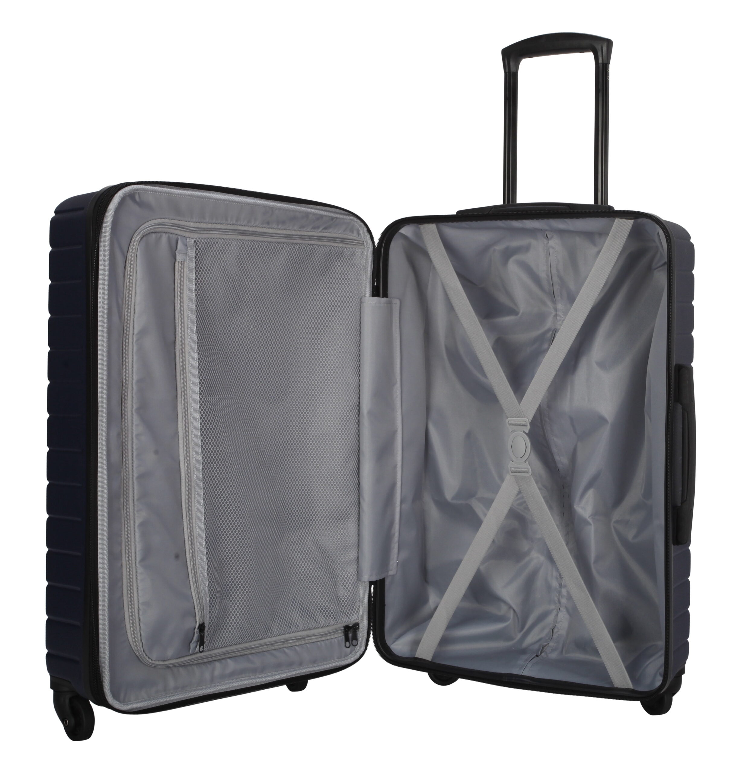 Protégé Vacationer 20-inch Carry-on Expandable Hardside Luggage With 360-Spinner Wheels and Divider Pockets, Navy Cove - Image 6