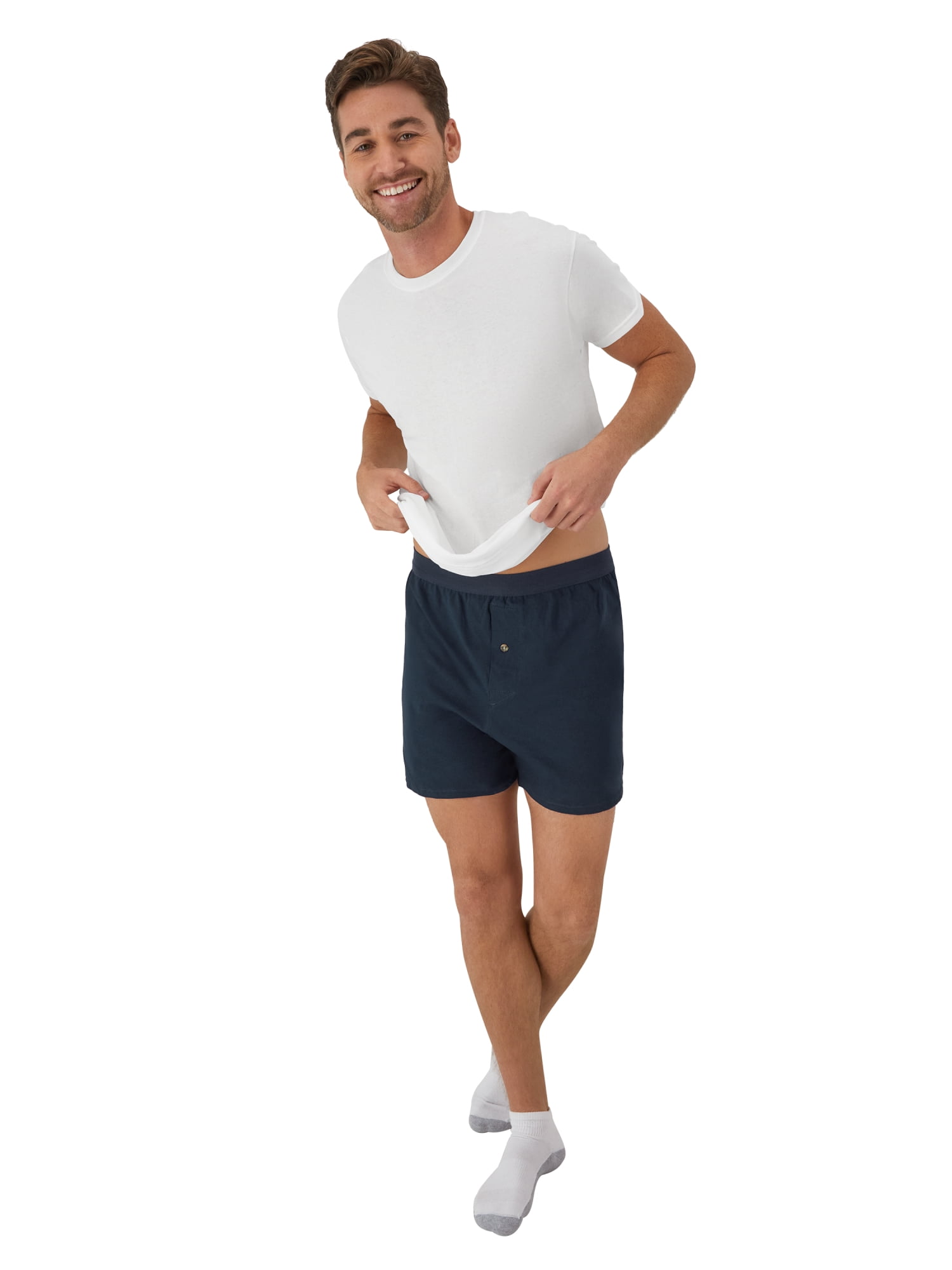 Hanes ComfortSoft Men's Boxers Pack, Moisture-Wicking Cotton Jersey, 6-Pack - Image 6