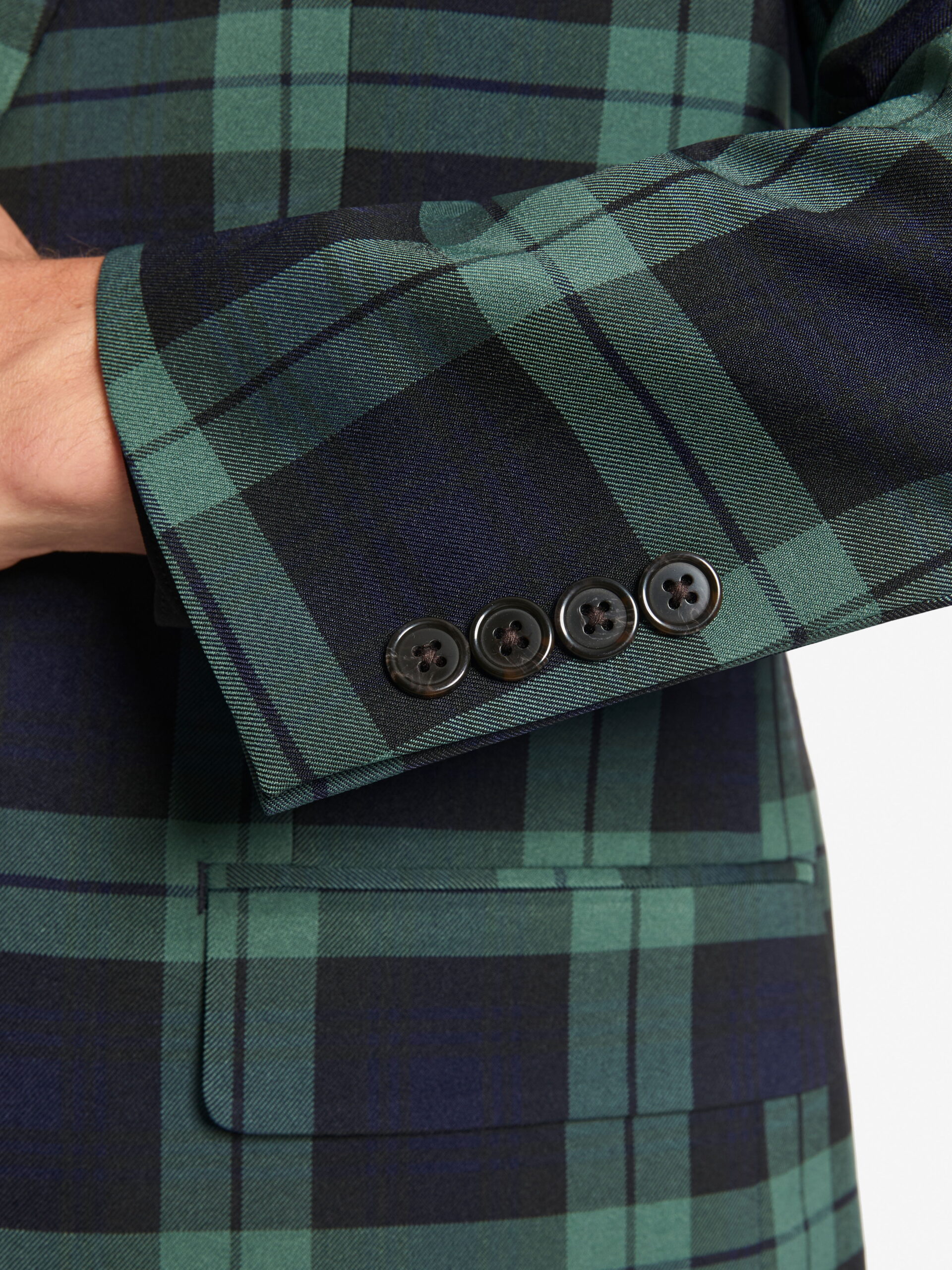 Chaps Men's Holiday Blackwatch Blazer, Sizes 40R-52R - Image 5