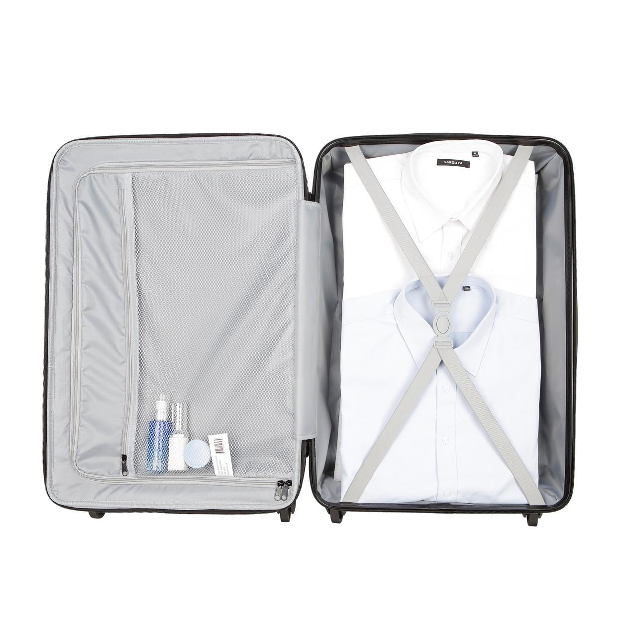 Protégé Vacationer 20-inch Carry-on Expandable Hardside Luggage With 360-Spinner Wheels and Divider Pockets, Navy Cove - Image 5