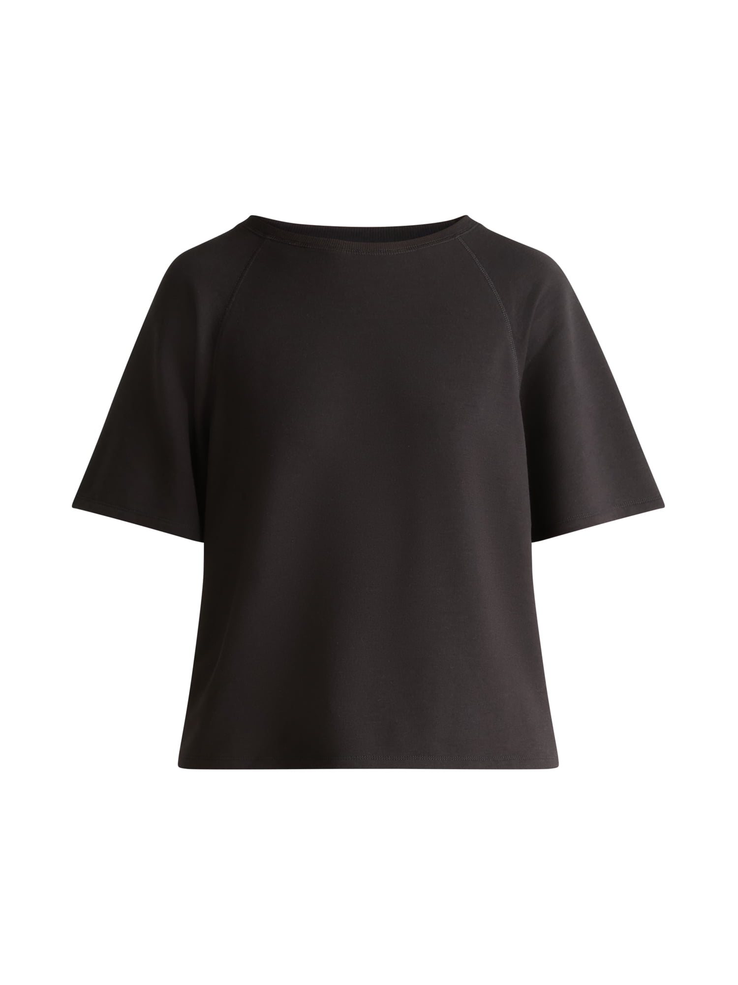 Joyspun Women's French Terry Short Sleeve Top and Shorts Pajama Set, 2-Piece, Sizes XS-3X - Image 6