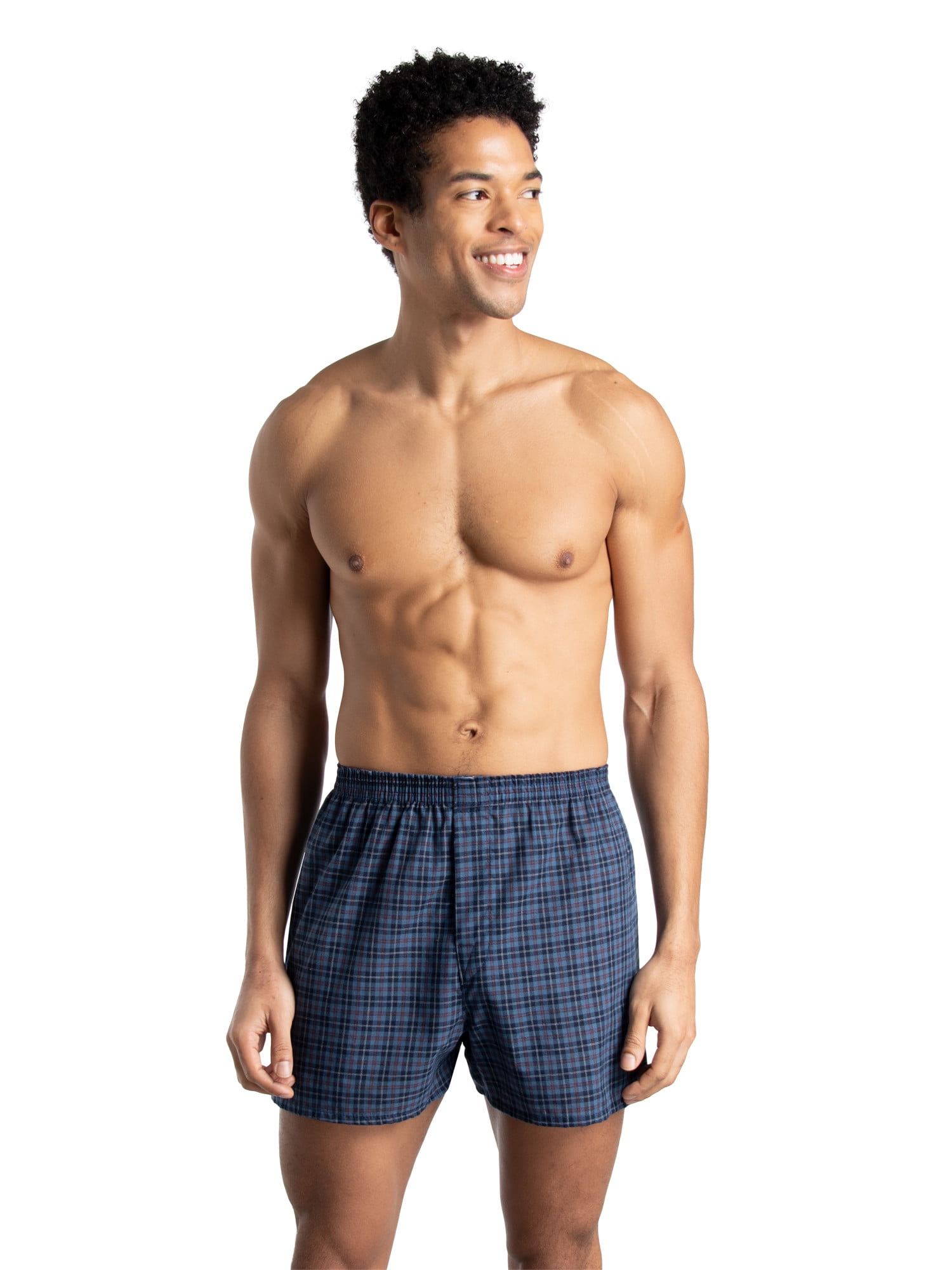 Fruit of the Loom Men's Boxers - Relaxed Fit, Soft Woven Cotton Blend Underwear, 6-Pack - Image 5