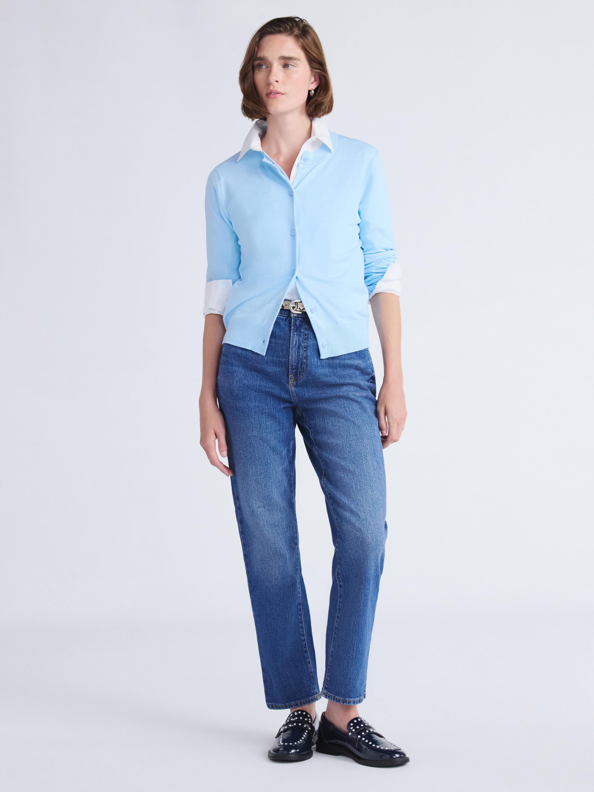 Free Assembly Women's and Women's Plus High Rise Straight Jeans, 30" Inseam, Sizes 0-26W - Image 2