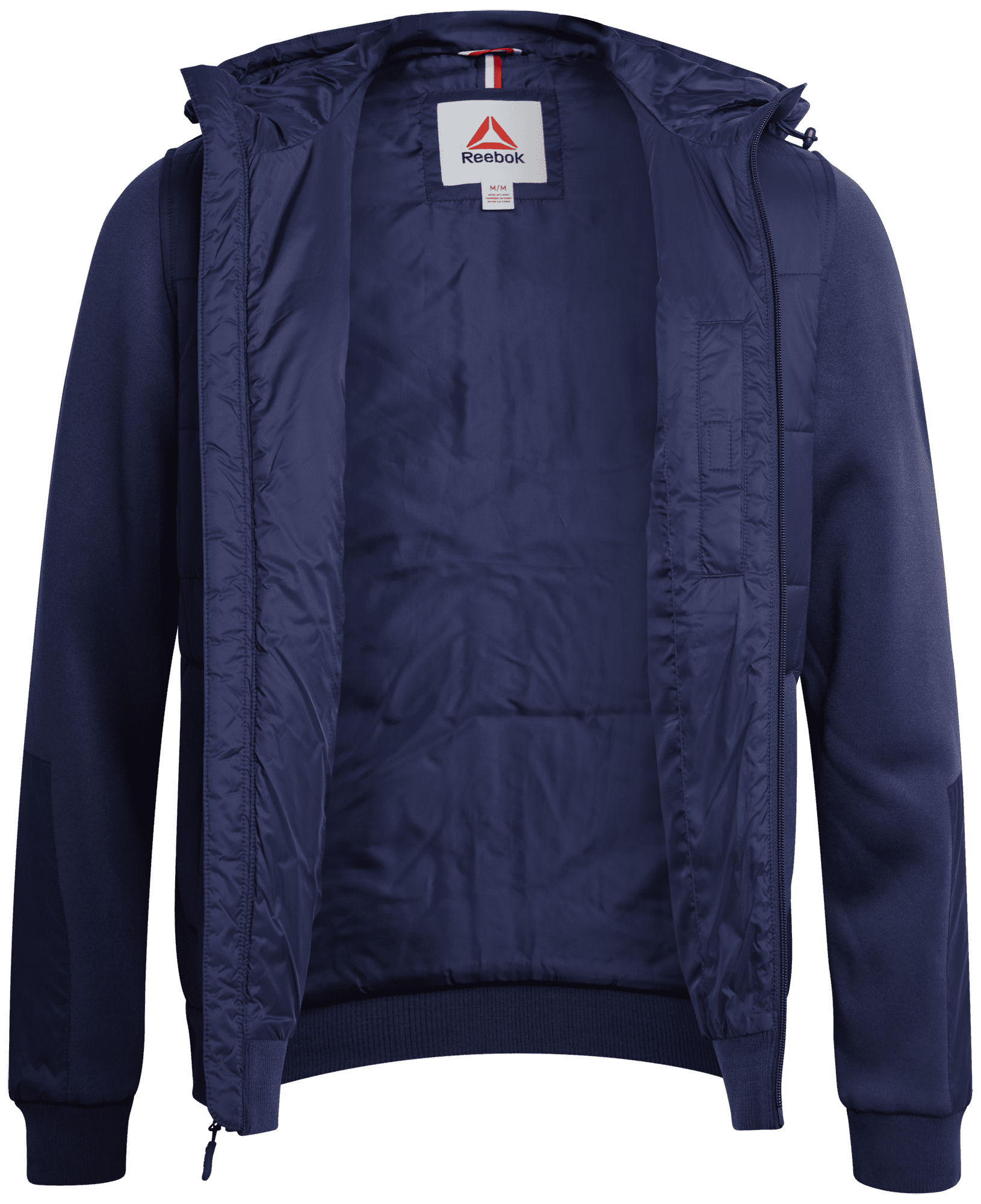 Reebok Men's and Big Men's Quilted Mixed Media Jacket, Sizes S-3XL - Image 6