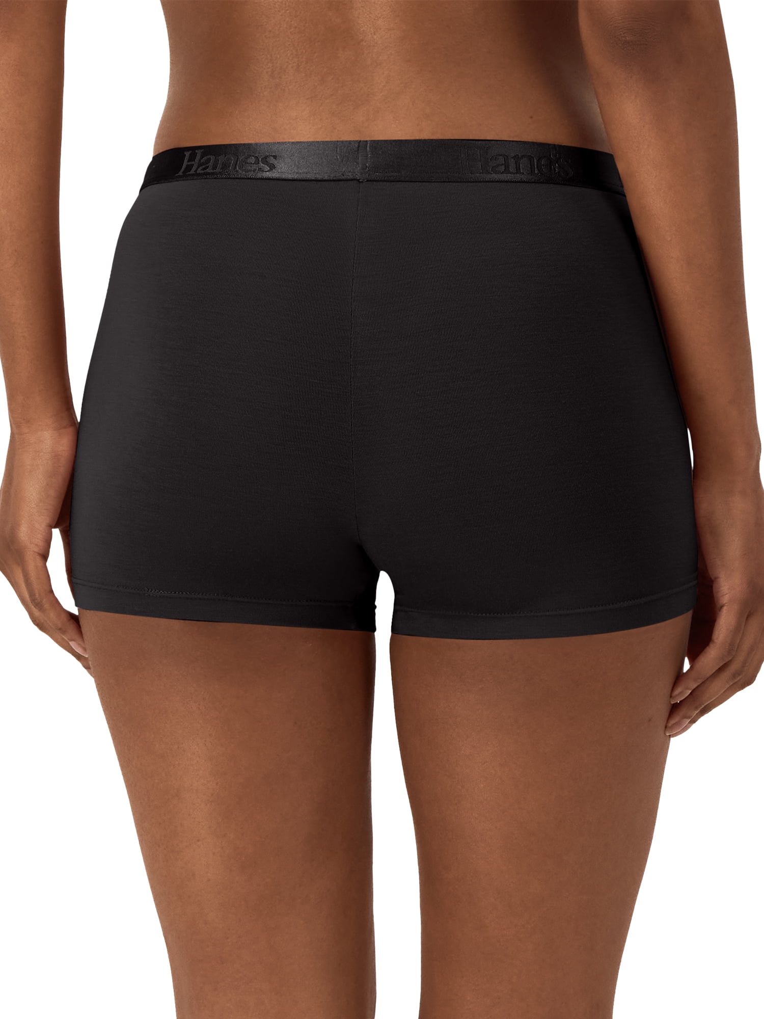 Hanes Originals Women's SuperSoft Boxer Briefs Underwear, 6-Pack, Sizes S-XXL - Image 3