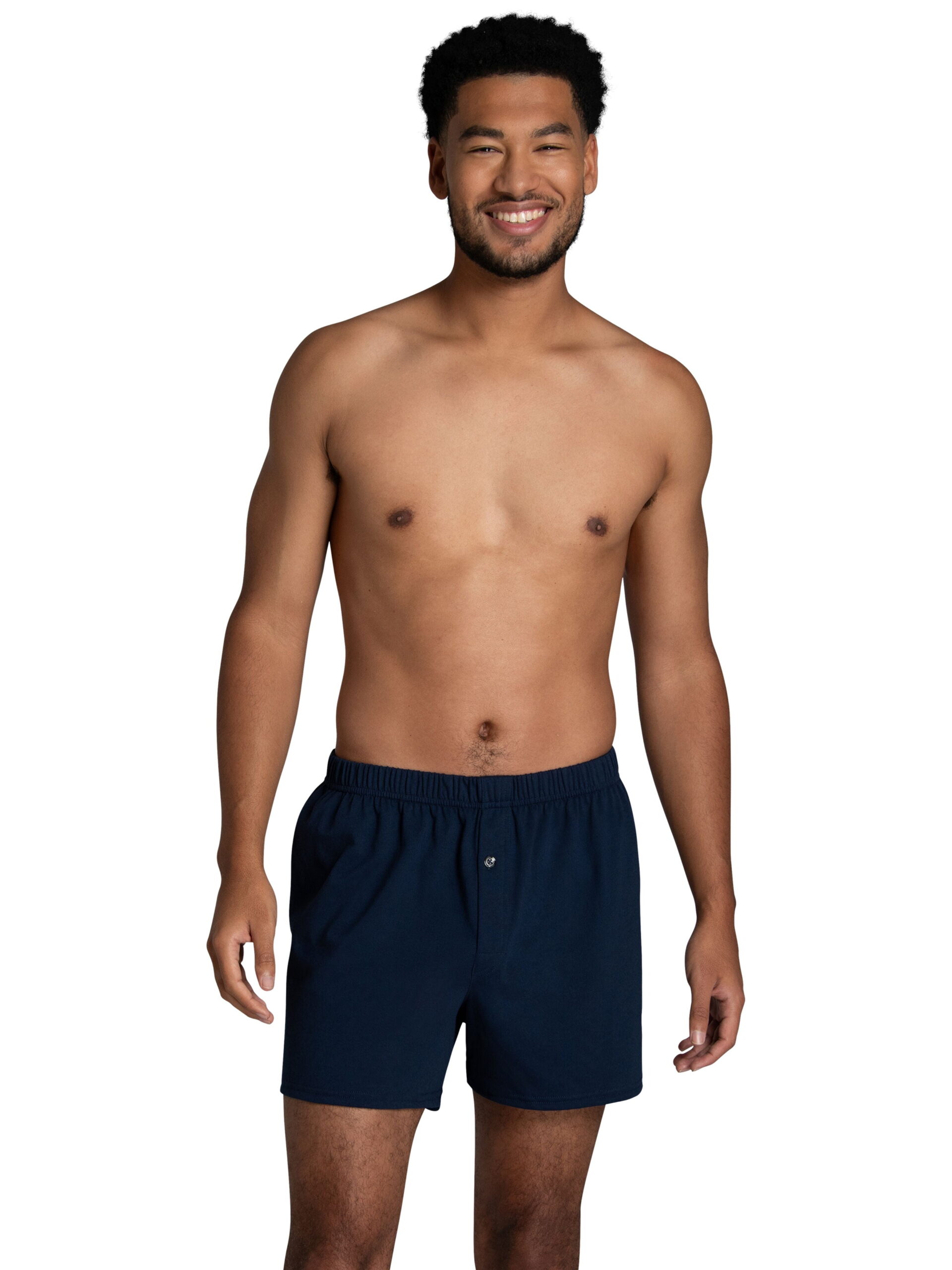 Fruit of the Loom Men's Knit Boxers - Relaxed Fit, Soft Cotton, Moisture-Wicking, 6-Pack, S-5XB - Image 5
