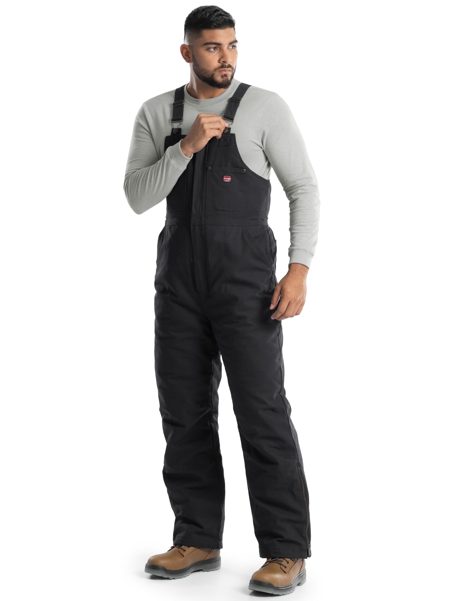 Wrangler Workwear Men's Insulated Heavy Duty Flex Duck Work Bib Overall, Size S-3XL - Image 2
