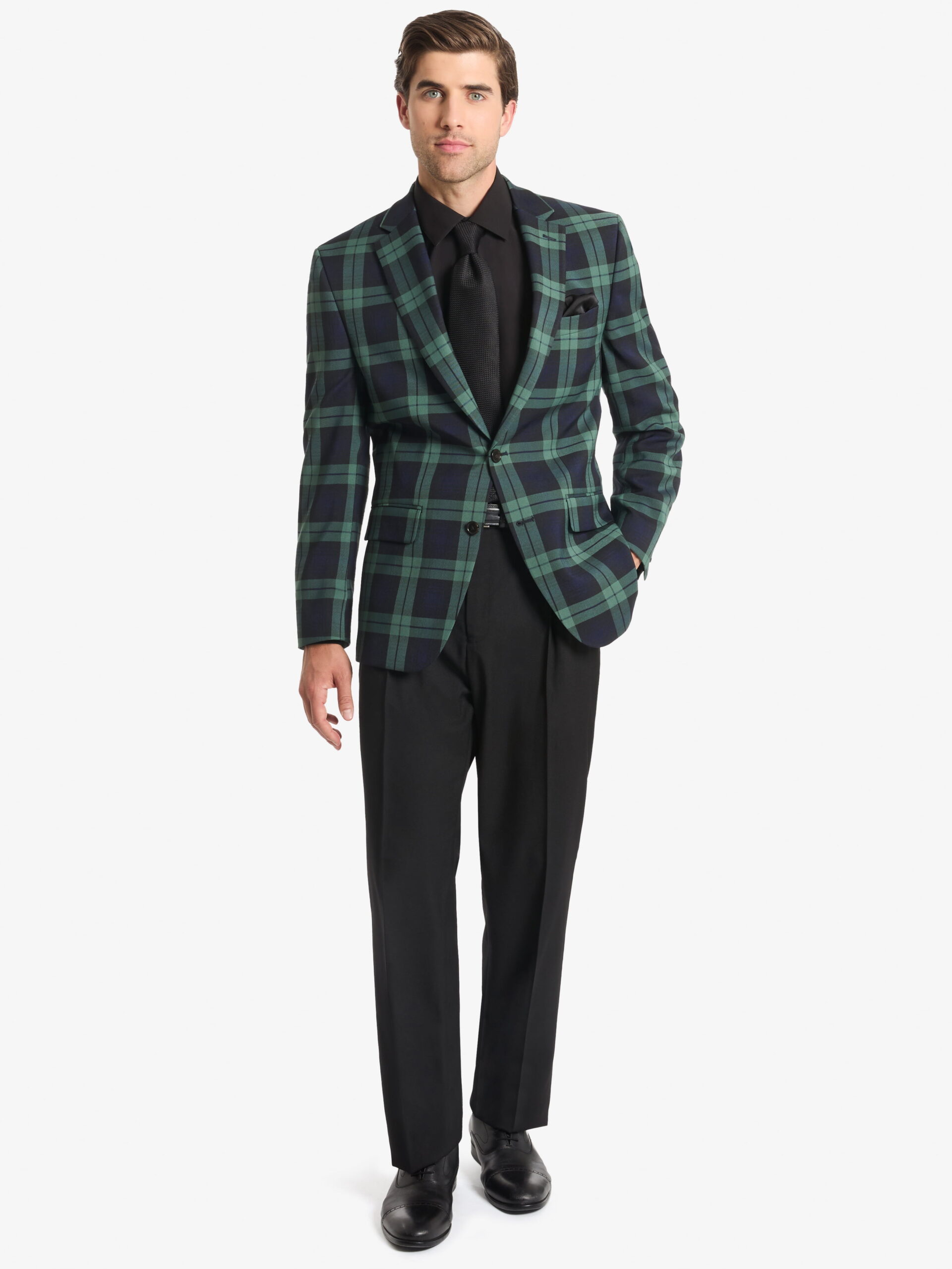 Chaps Men's Holiday Blackwatch Blazer, Sizes 40R-52R - Image 2