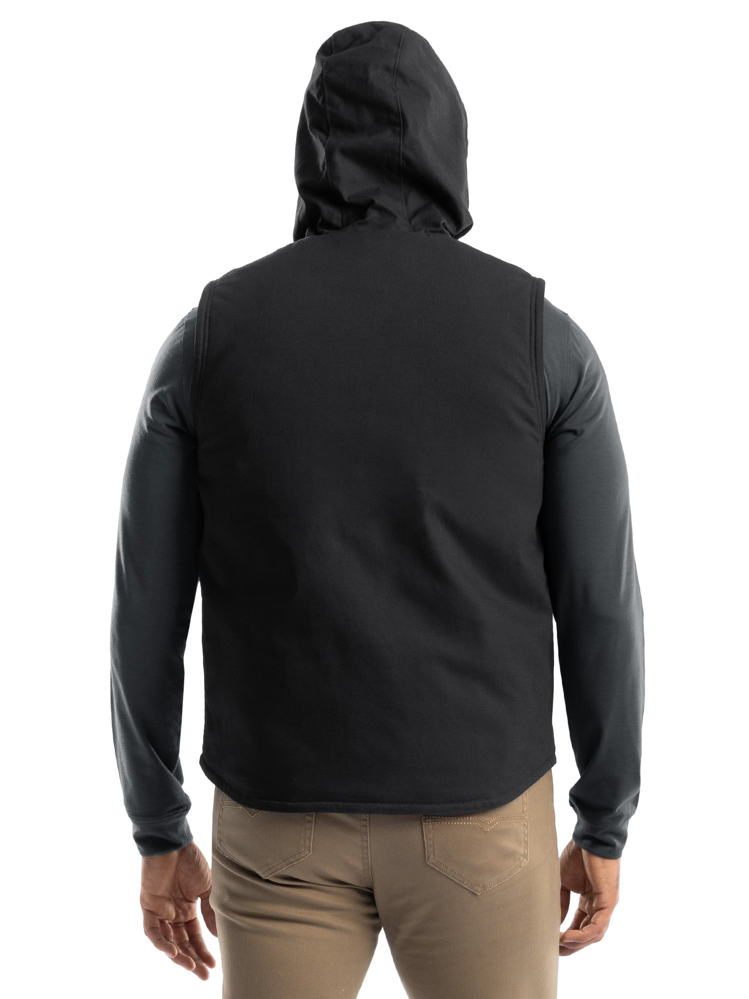 Wrangler Workwear Men's Durable Quilted Lined Hooded Duck Work Vest, Size S-5XL - Image 4