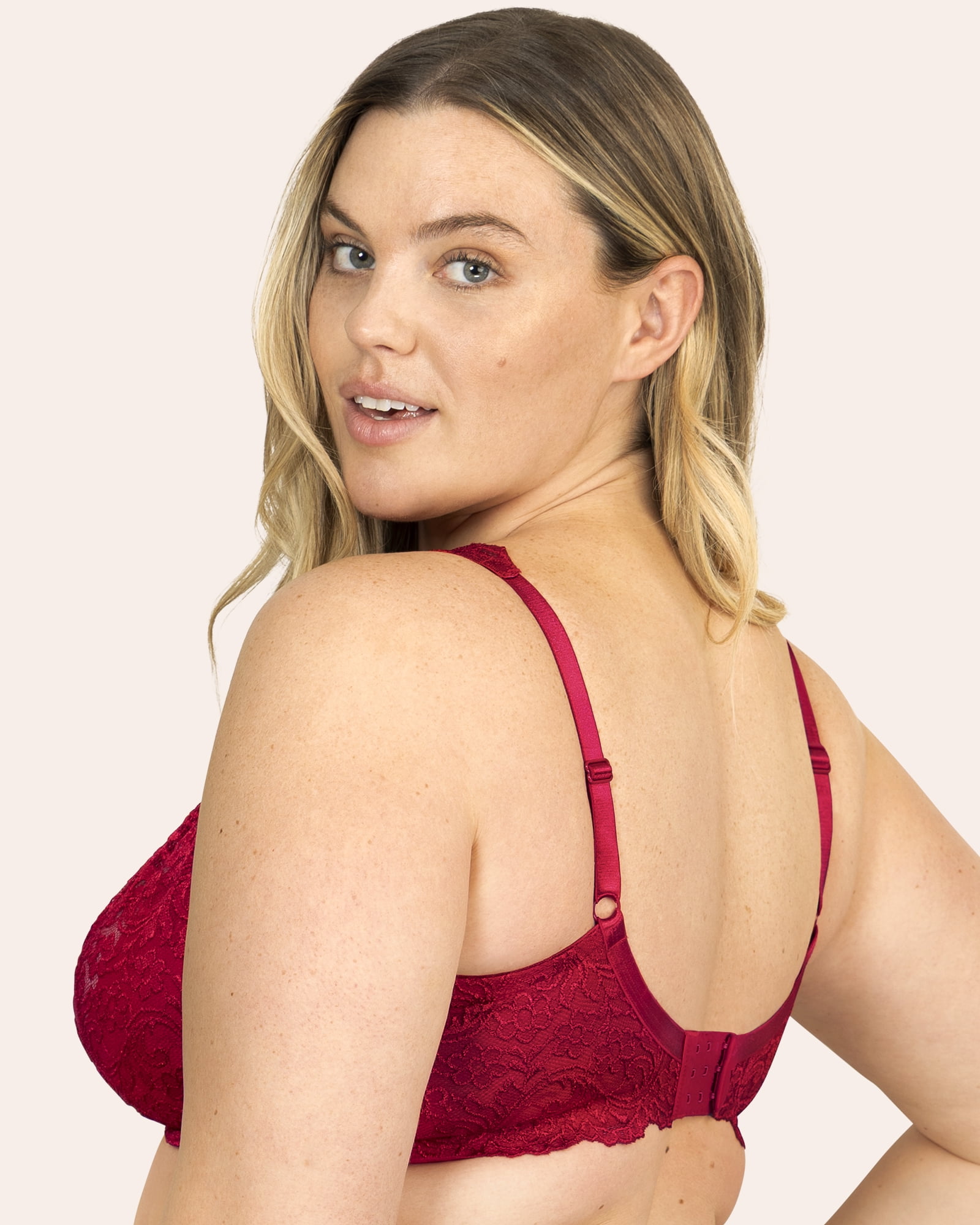 Smart & Sexy Women's Plus Size Signature Lace Unlined Underwire Bra with Added Support - Image 2