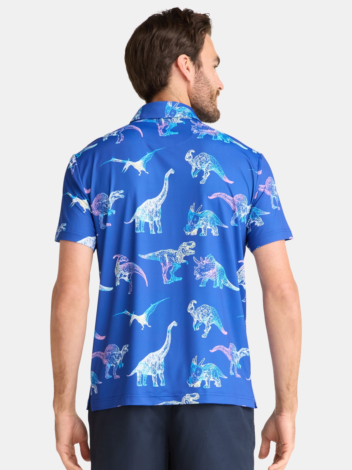 Birdie Bound Novelty Print Golf Polo Shirt, Men's & Big Men's Sizes S-5XL - Image 5