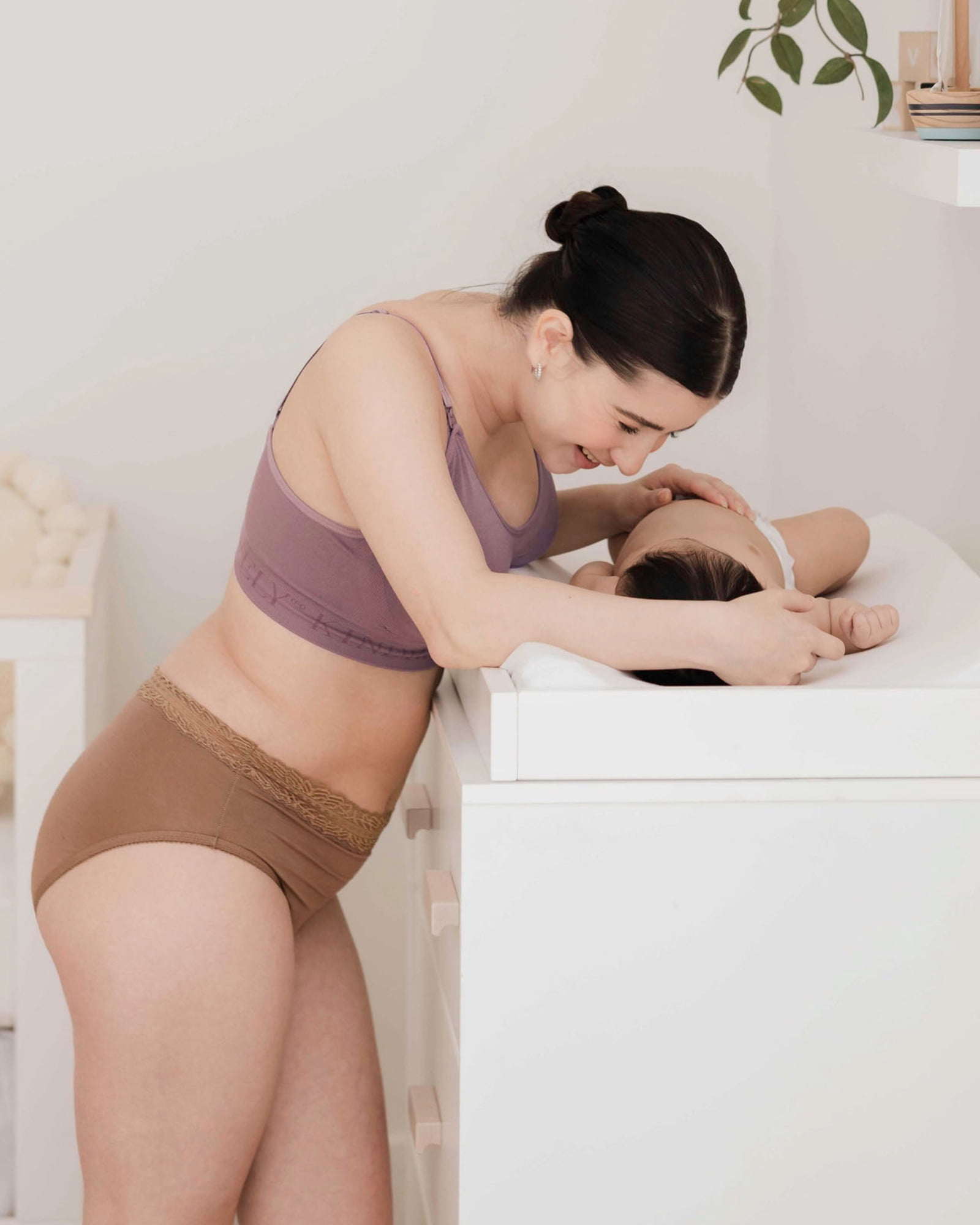 Kindred Bravely High Waist Maternity Underwear for Women and Postpartum Underwear 5 Pack (Small, Assorted Jewel Tones) - Image 6