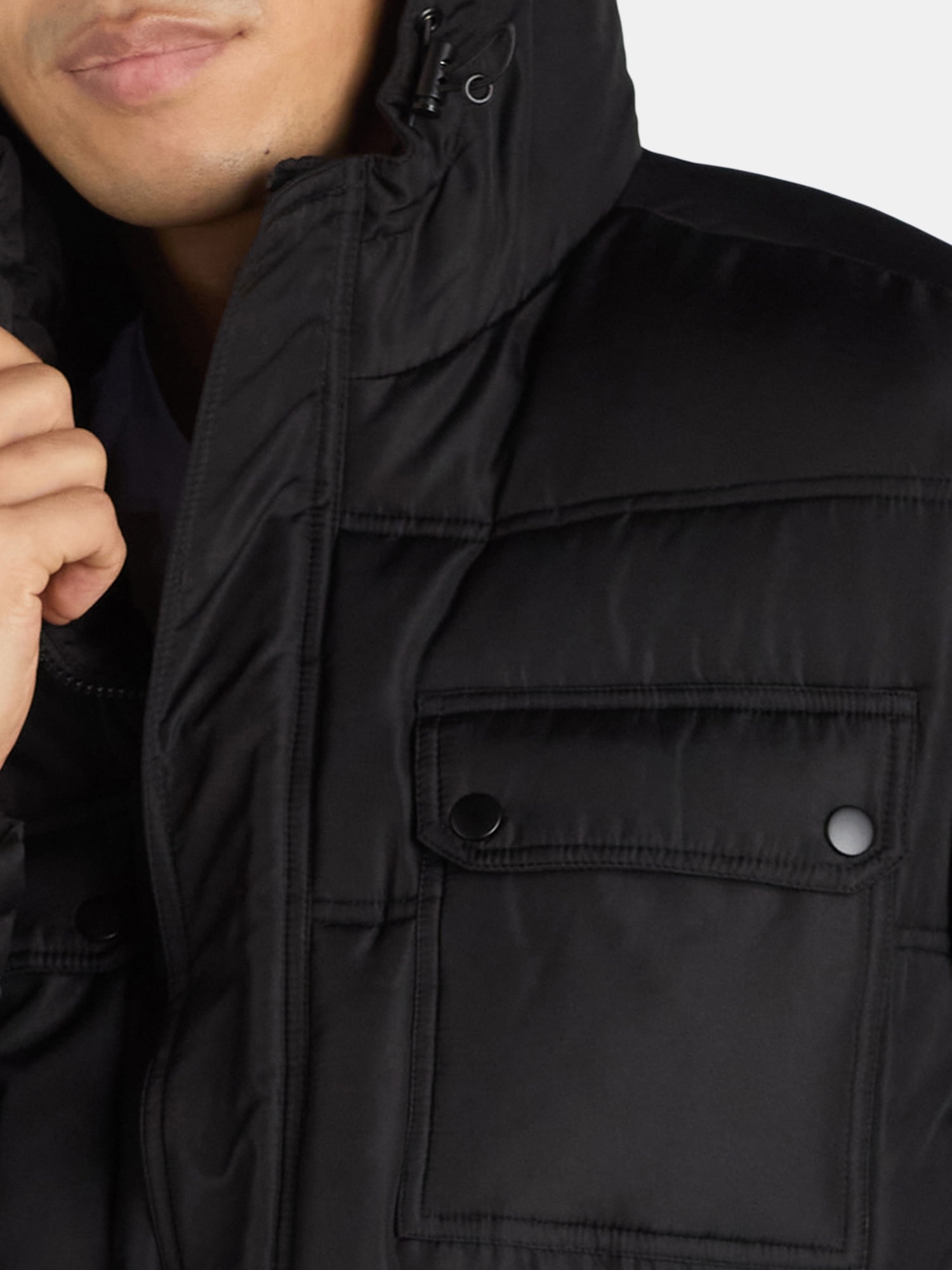 Big Chill Men’s Quilted Puffer Coat with Hood, Sizes M-XXL - Image 4