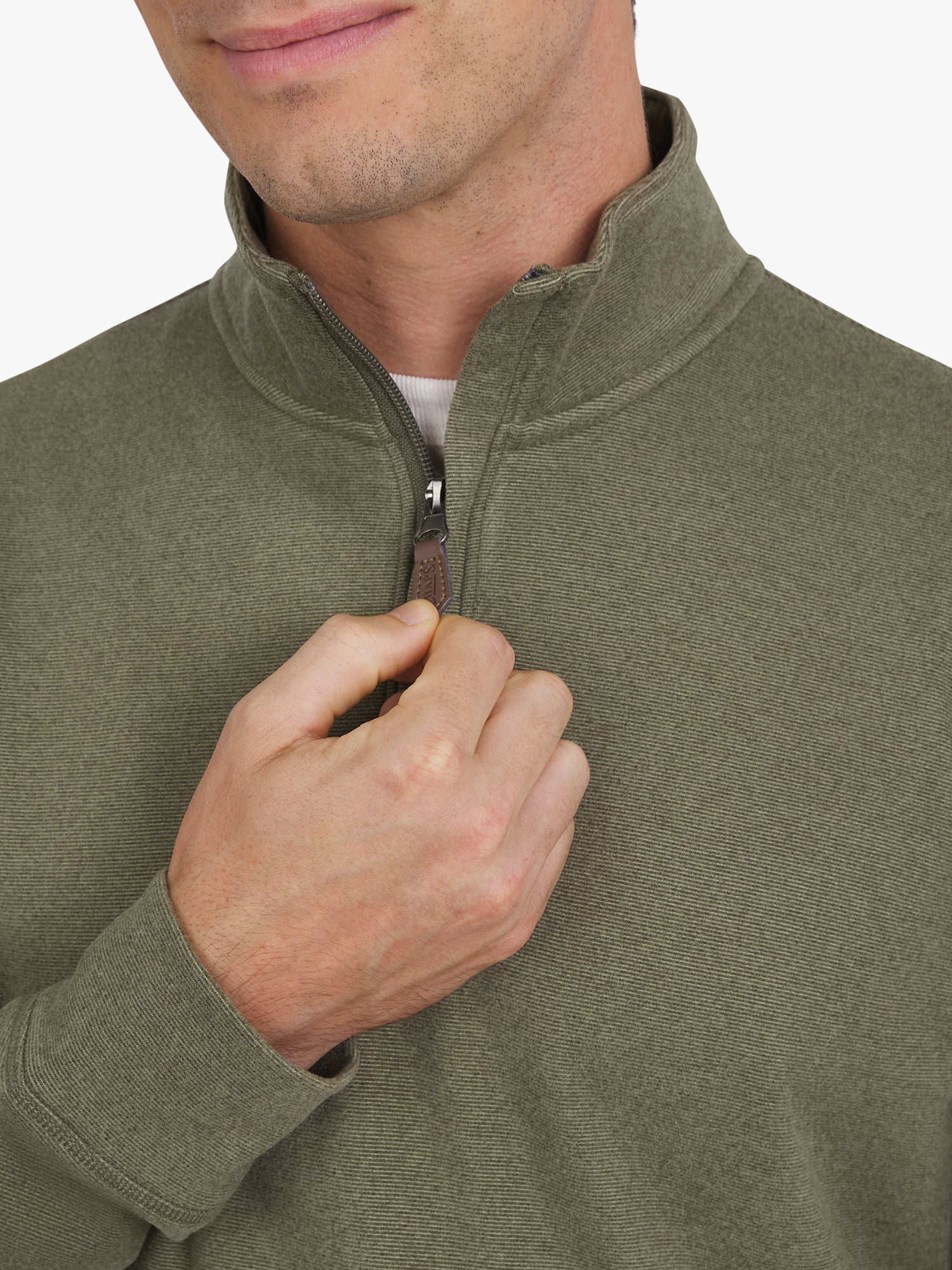 Chaps Men's & Big Men's Mini Ottoman Quarter Zip Sweater, Sizes S-3XL - Image 5
