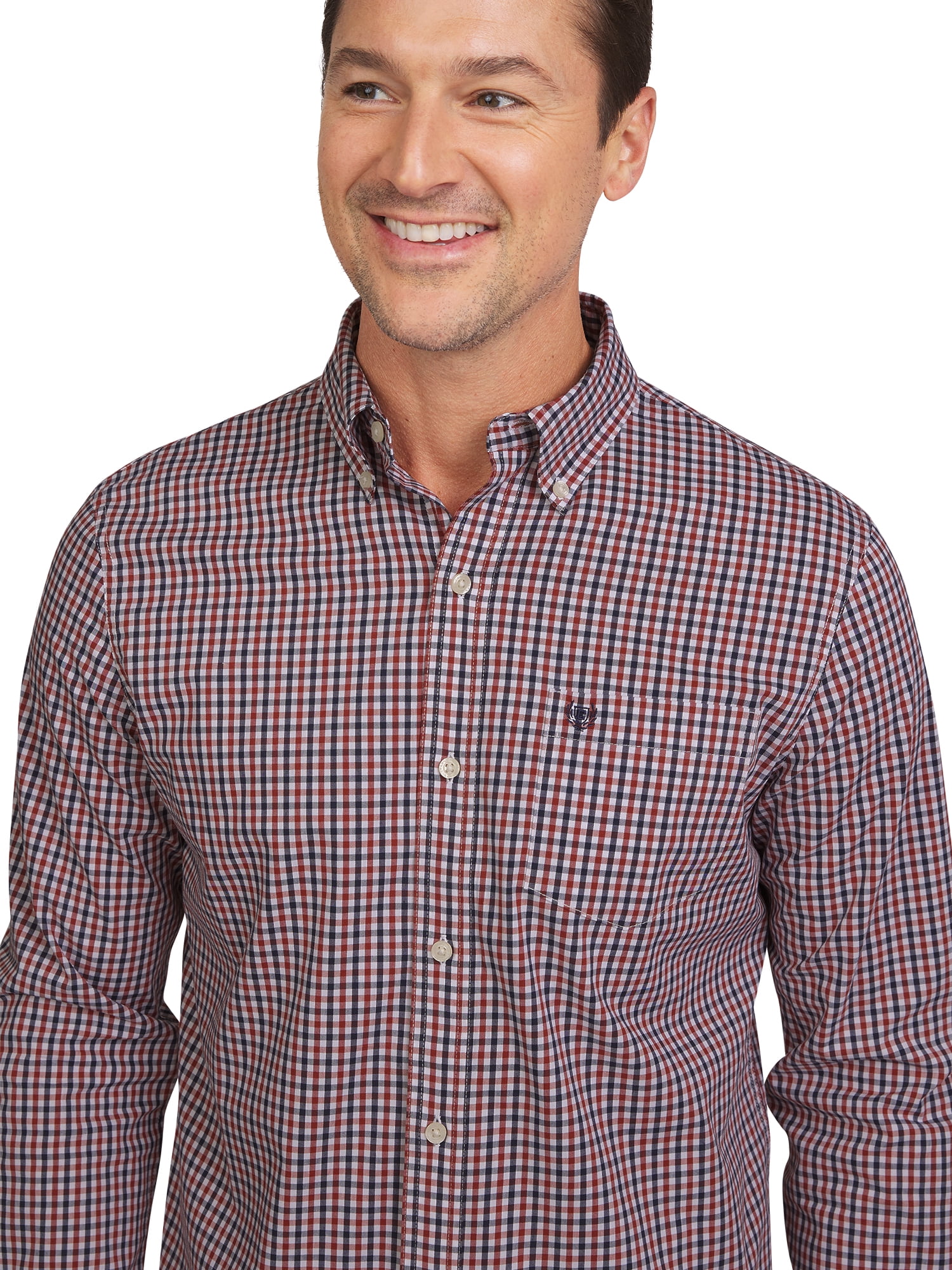 Chaps Men's & Big Men's Classic Long Sleeve Stretch Button-Down Shirt, Sizes S-2XL - Image 4