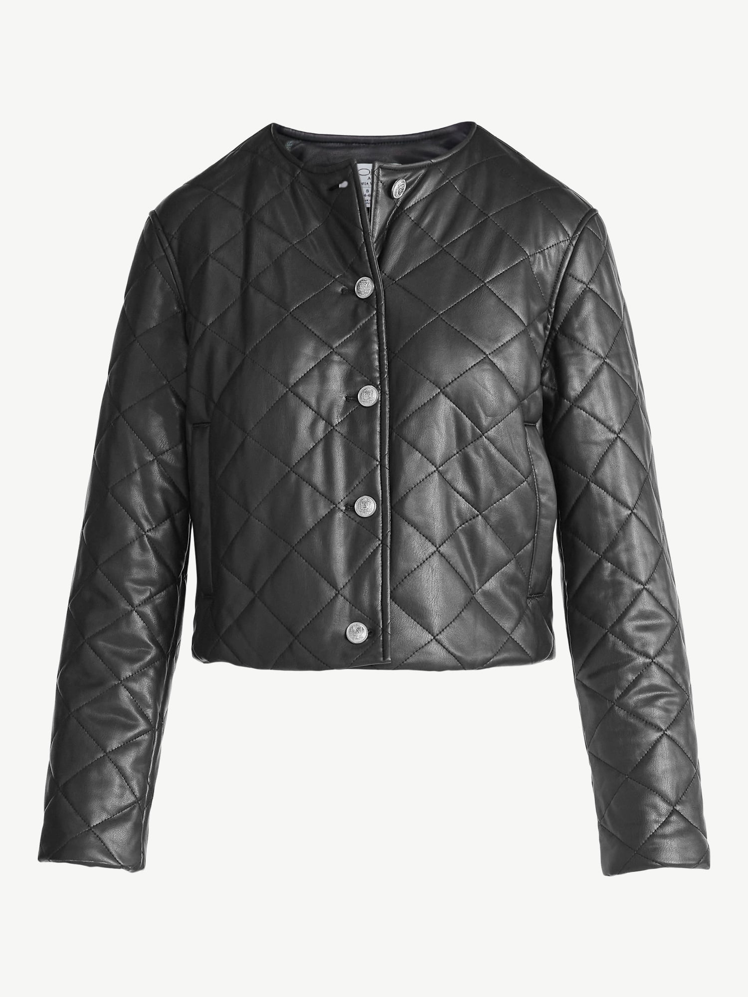 Sofia by Sofia Vergara Women's Faux Leather Quilted Jacket, Sizes XS-XXL - Image 6
