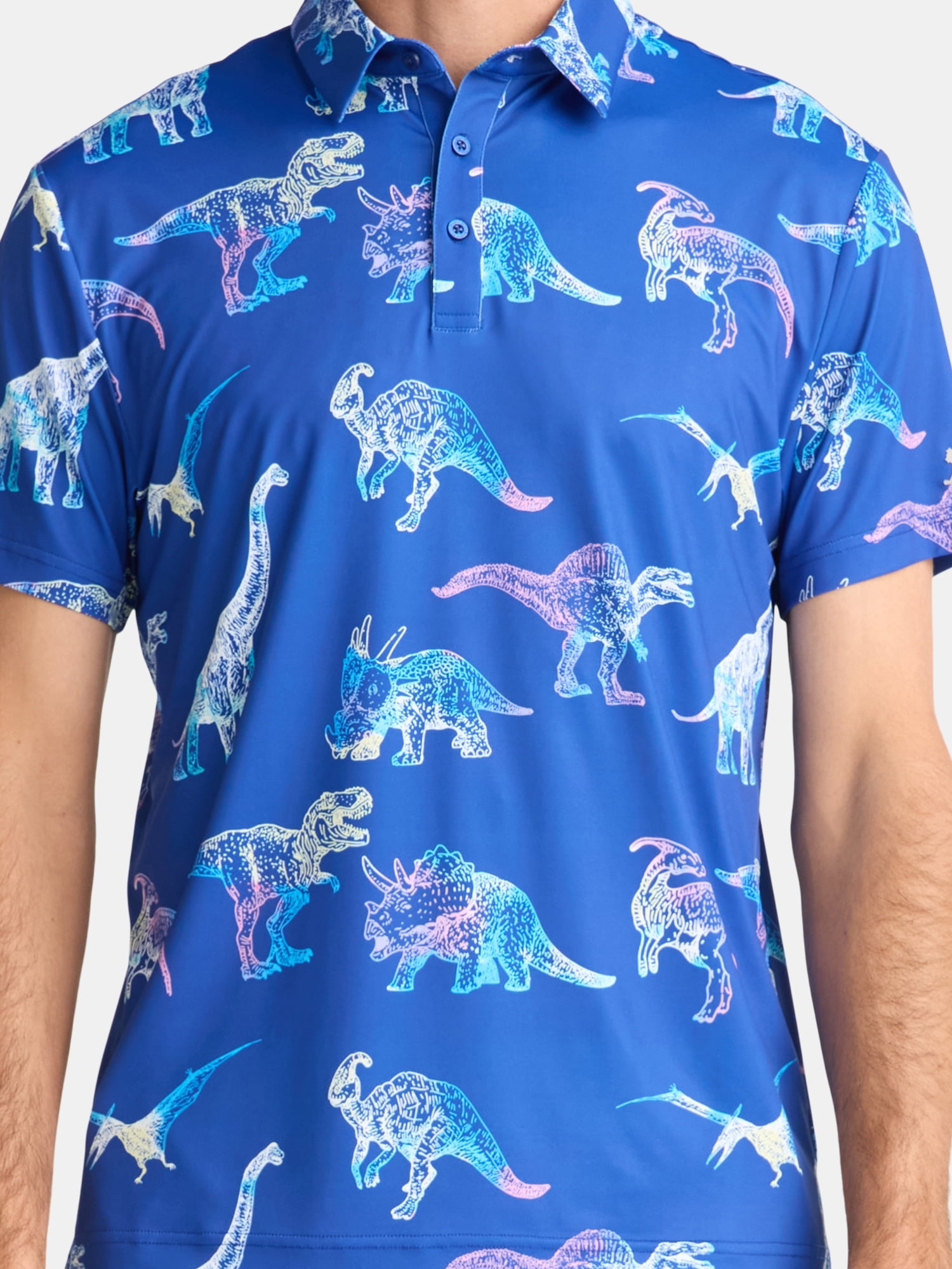 Birdie Bound Novelty Print Golf Polo Shirt, Men's & Big Men's Sizes S-5XL - Image 3