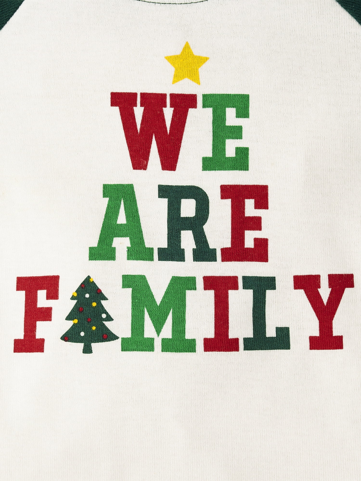 The Children's Place Toddler Unisex Matching Family We Are Family Snug Fit Cotton Pajamas, Sizes 2T-5T - Image 2