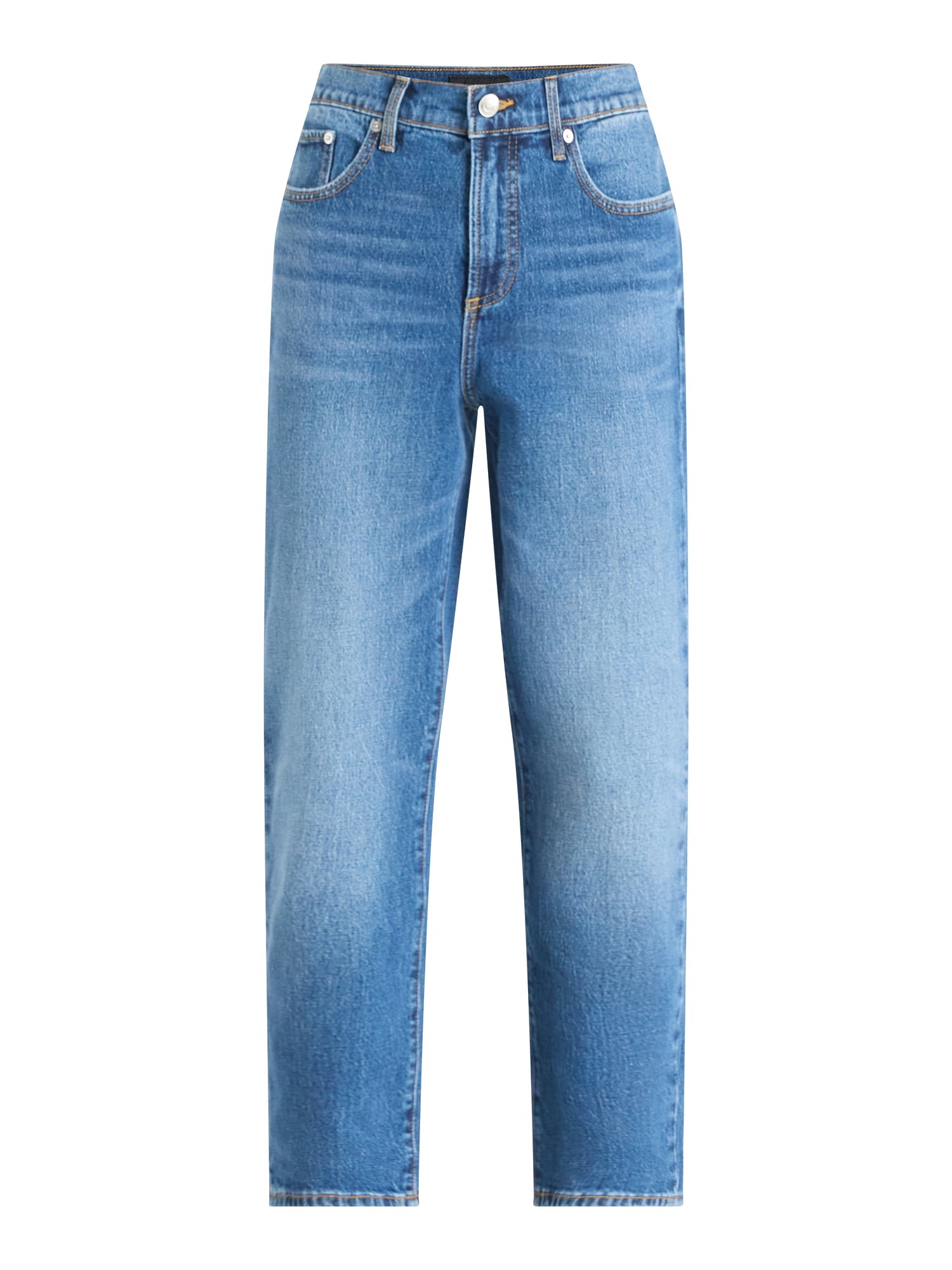 Free Assembly Women's Mid Rise Ankle Length Slim Jeans, 27" Inseam, Sizes 0-18 - Image 5