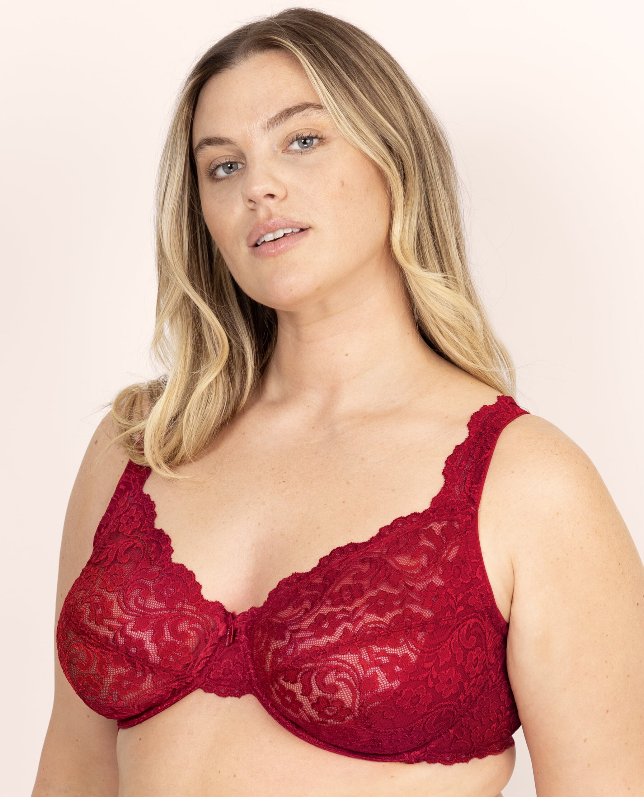 Smart & Sexy Women's Plus Size Signature Lace Unlined Underwire Bra with Added Support - Image 3